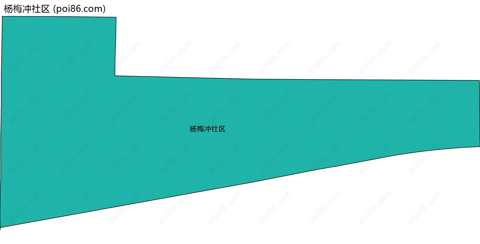 杨梅冲社区边界地图