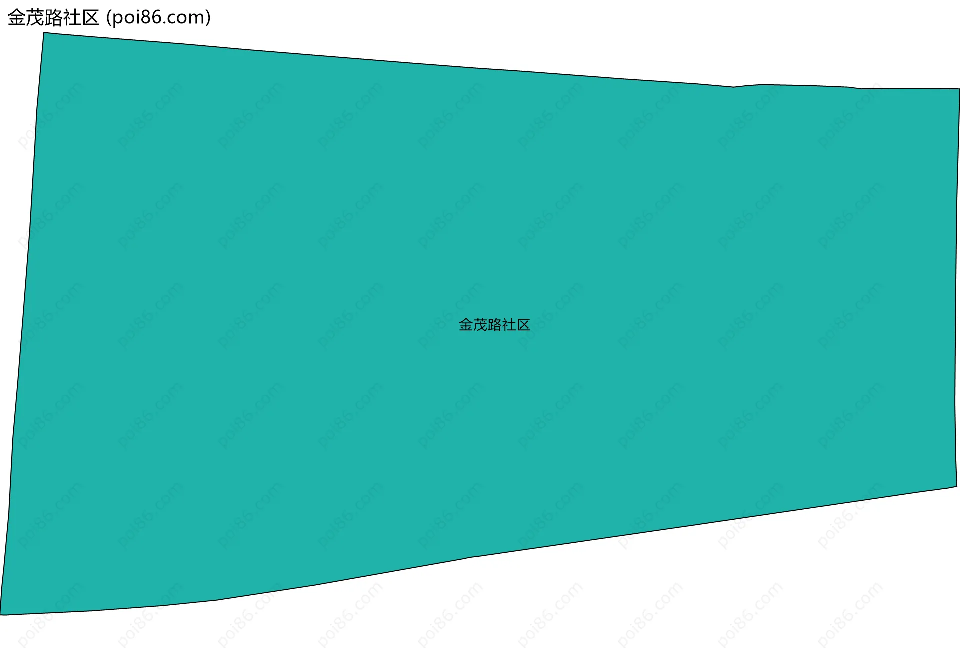金茂路社区边界地图