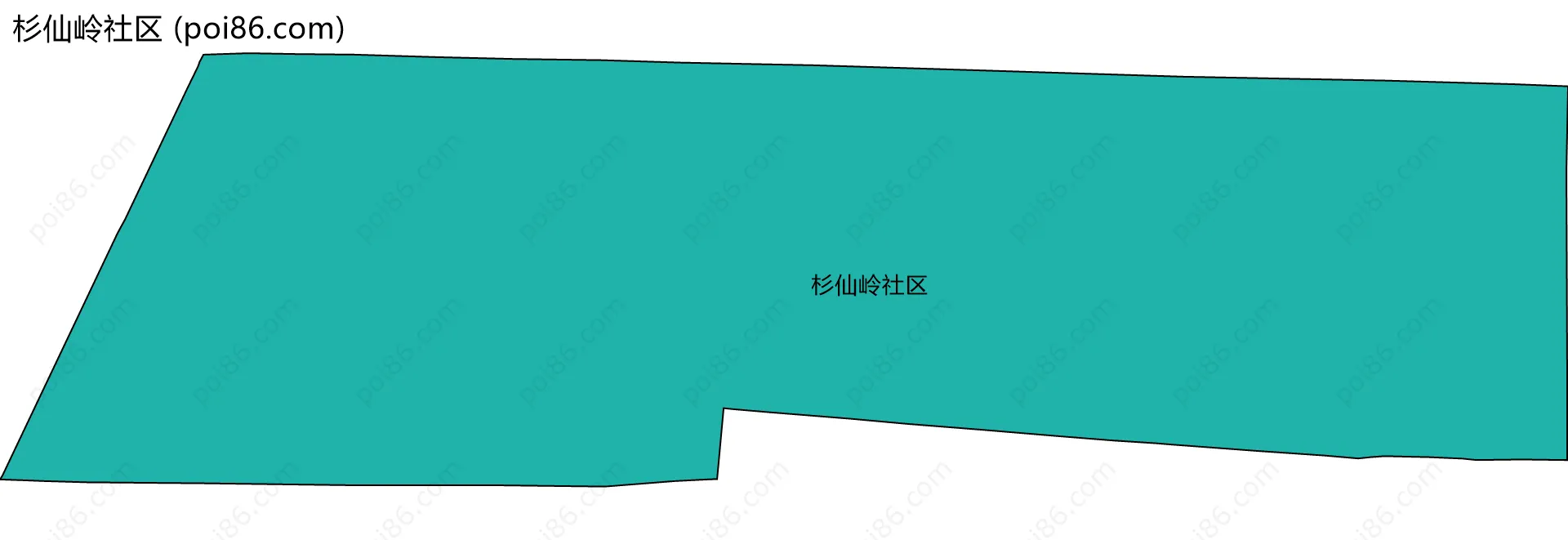 杉仙岭社区边界地图