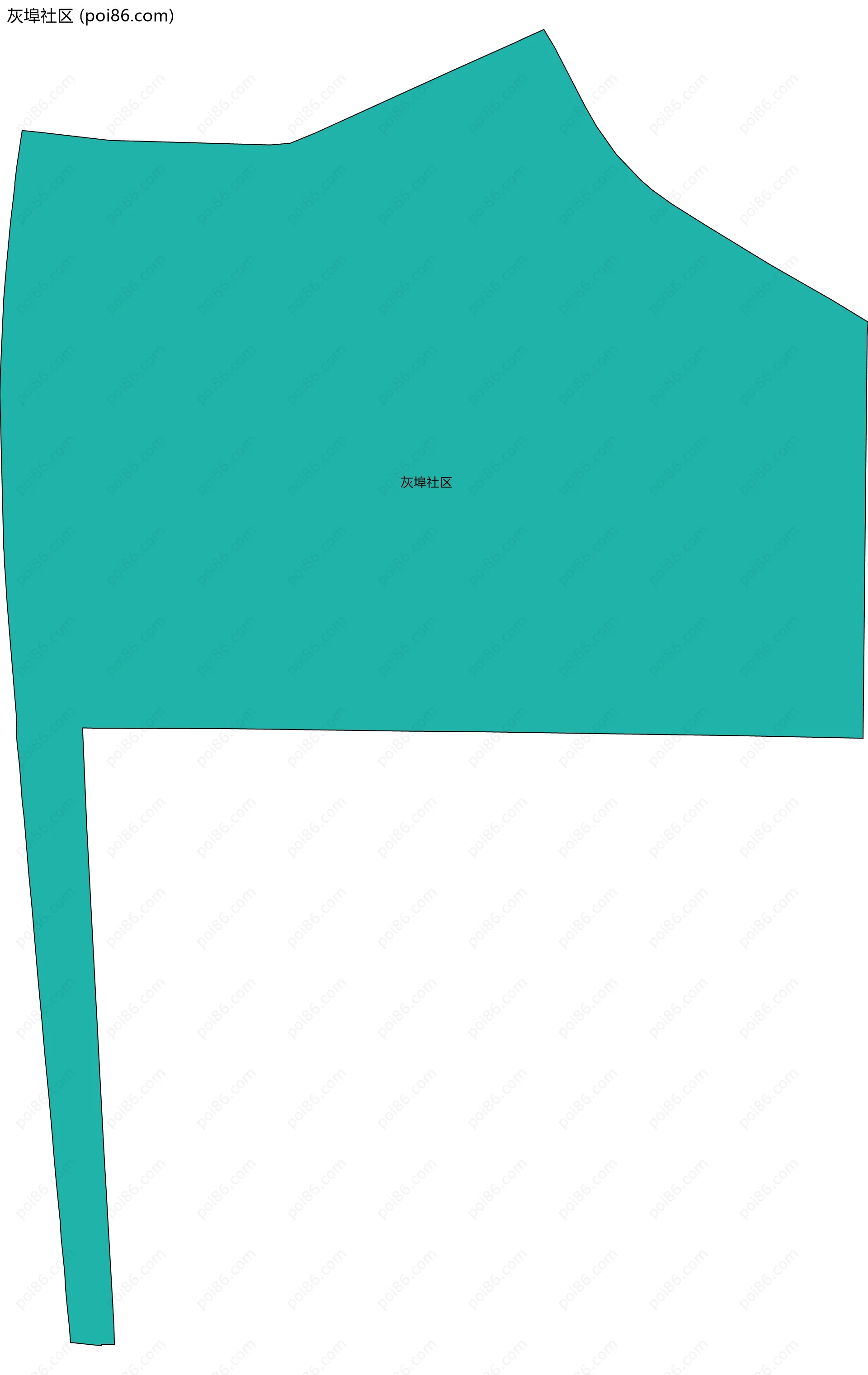 灰埠社区边界地图