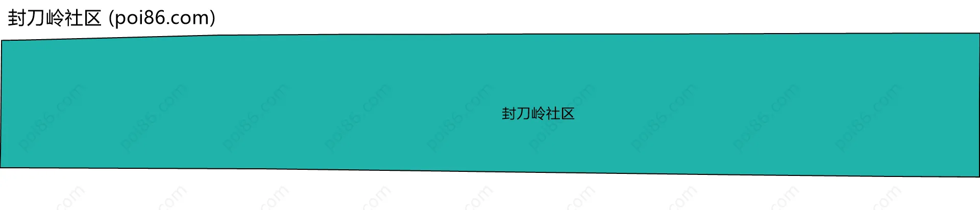 封刀岭社区边界地图