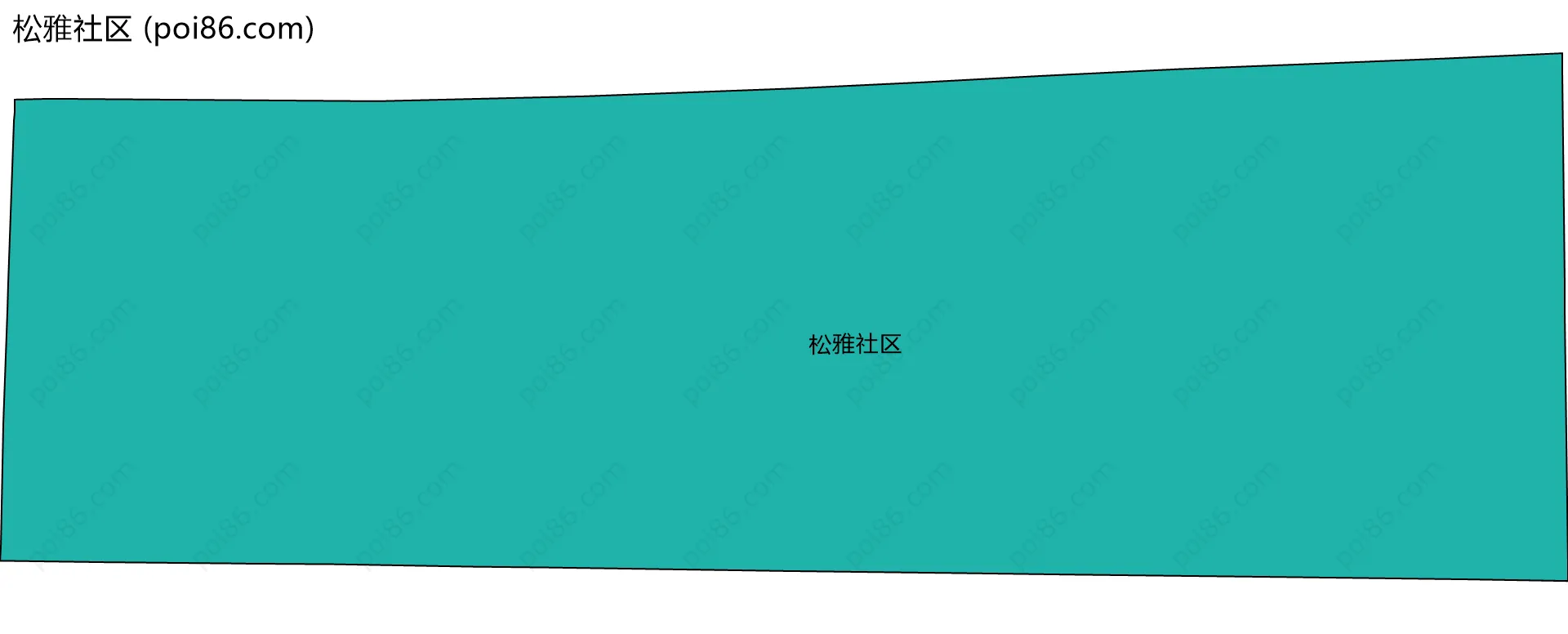 松雅社区边界地图