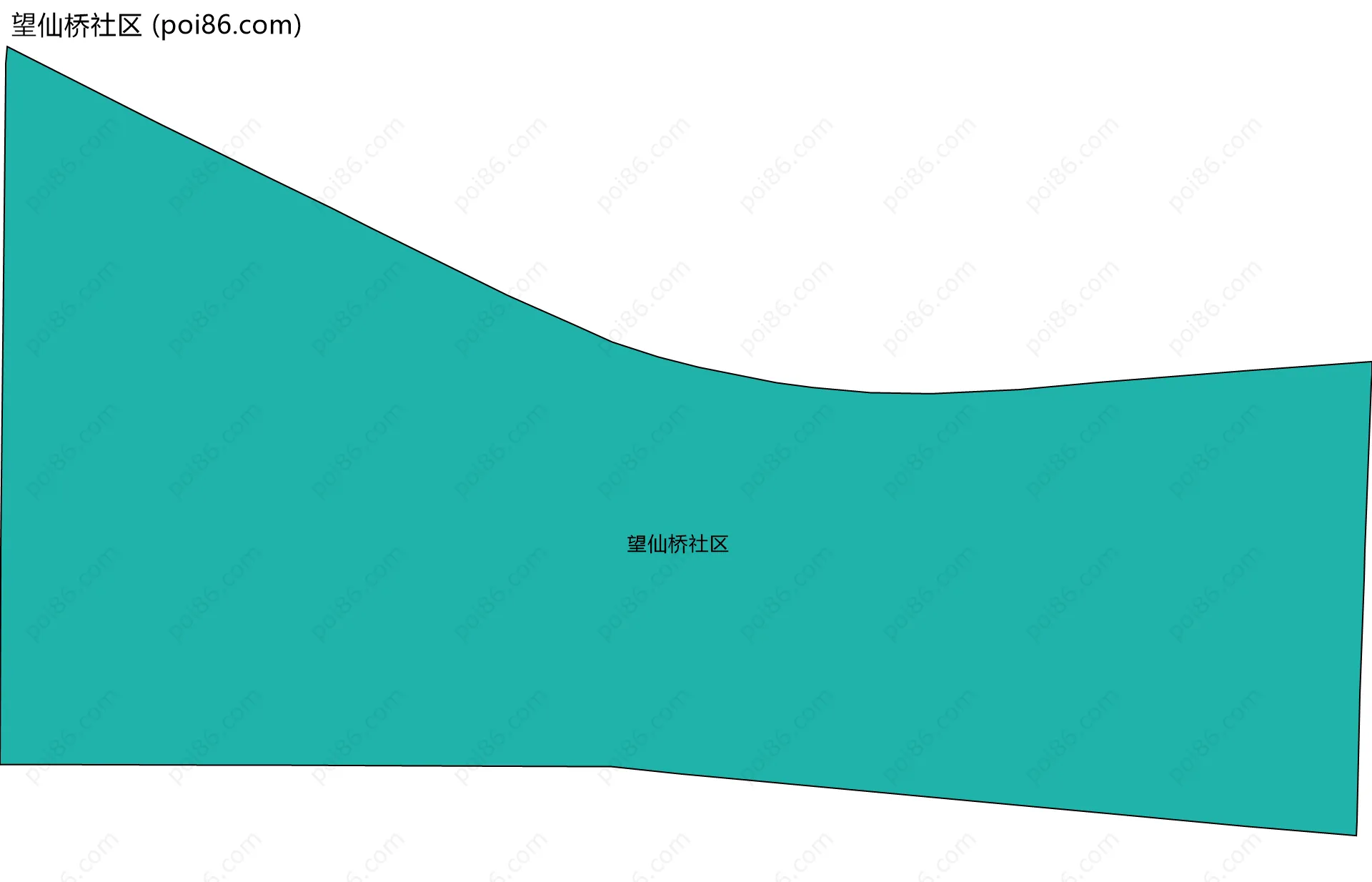 望仙桥社区边界地图