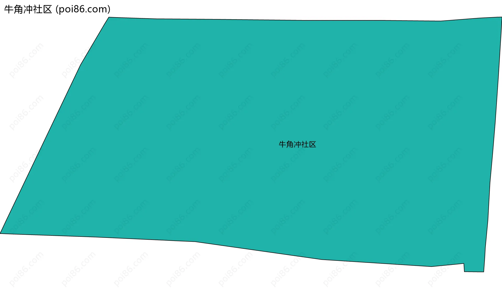 牛角冲社区边界地图