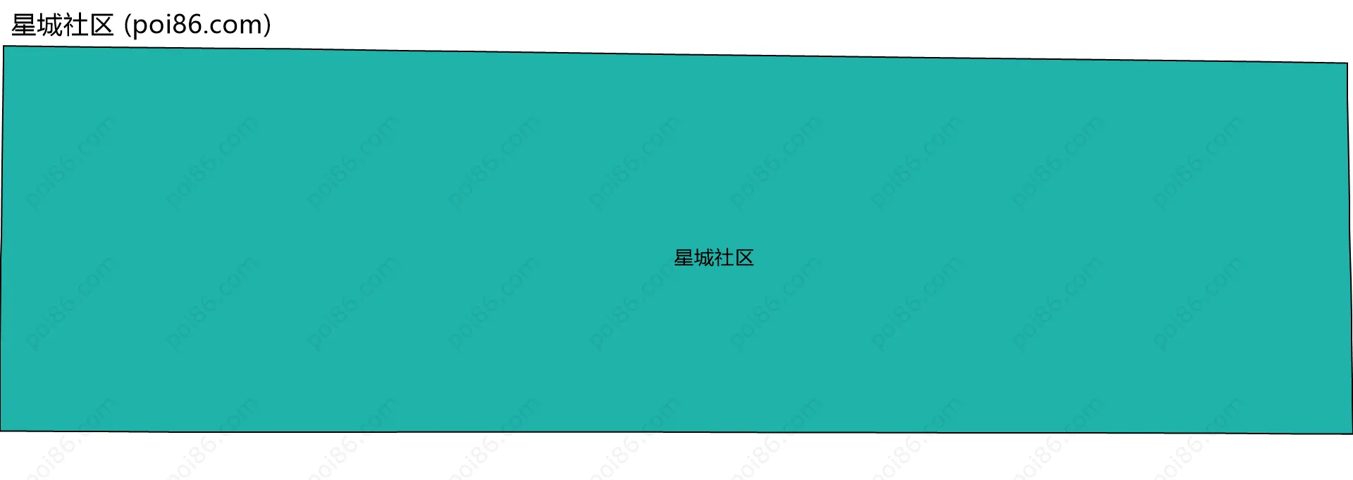 星城社区边界地图