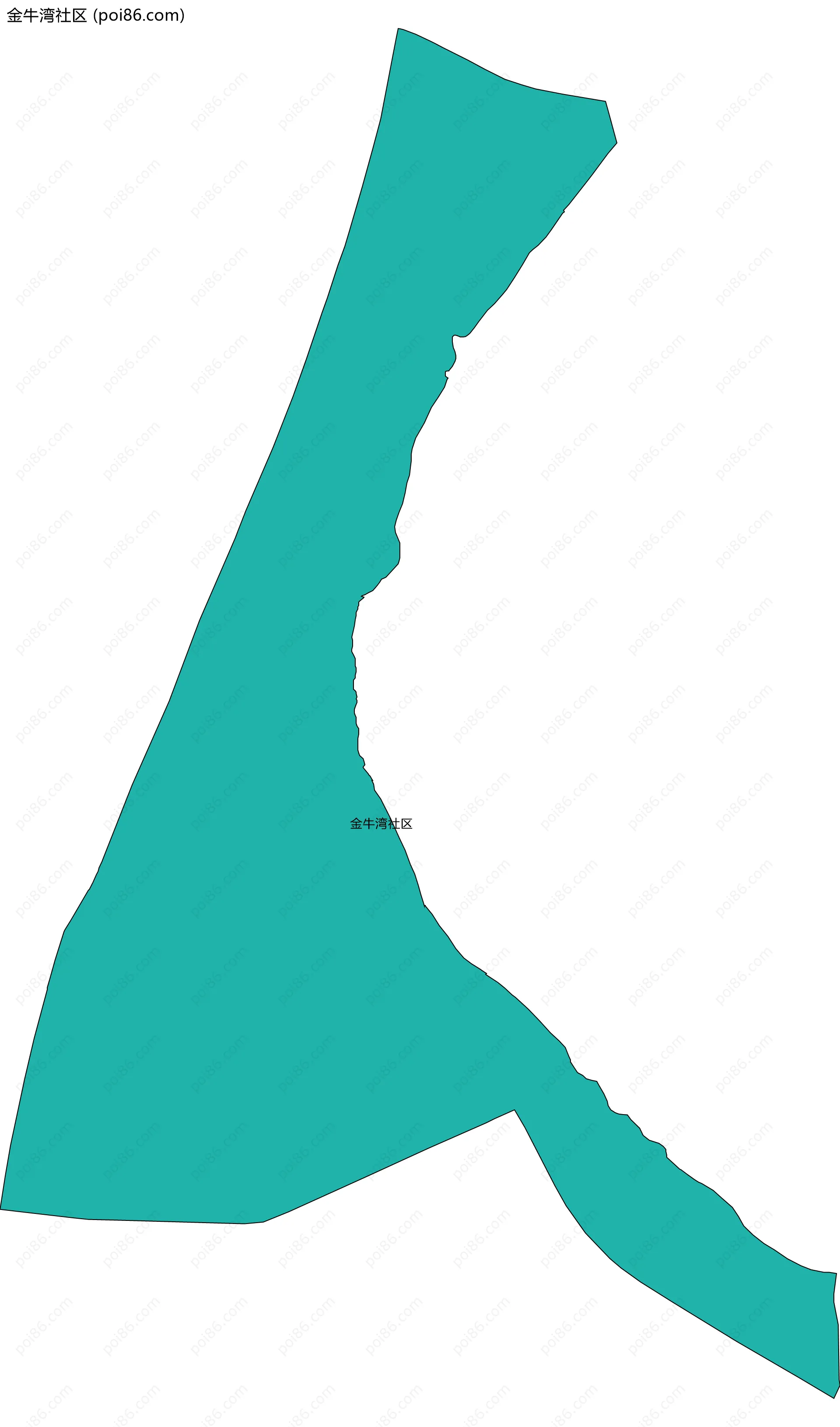 金牛湾社区边界地图