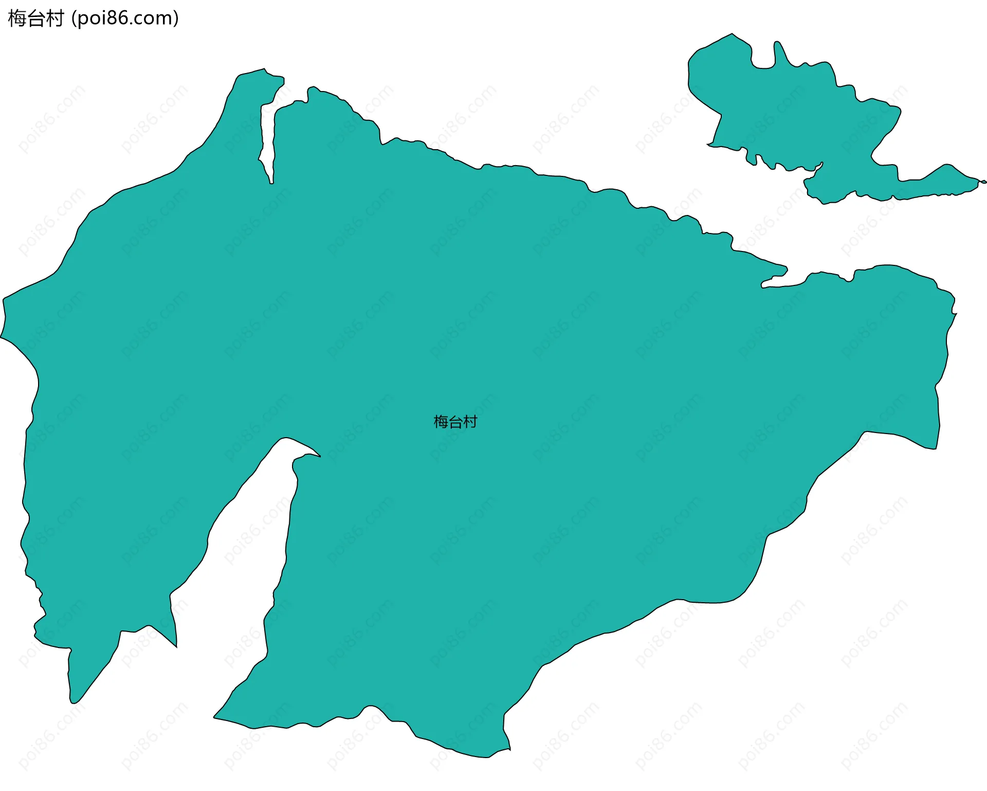 梅台村边界地图