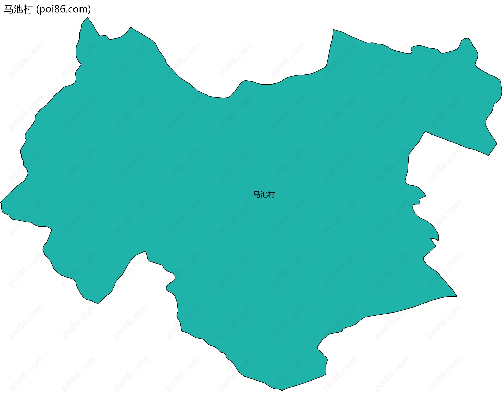 马池村边界地图