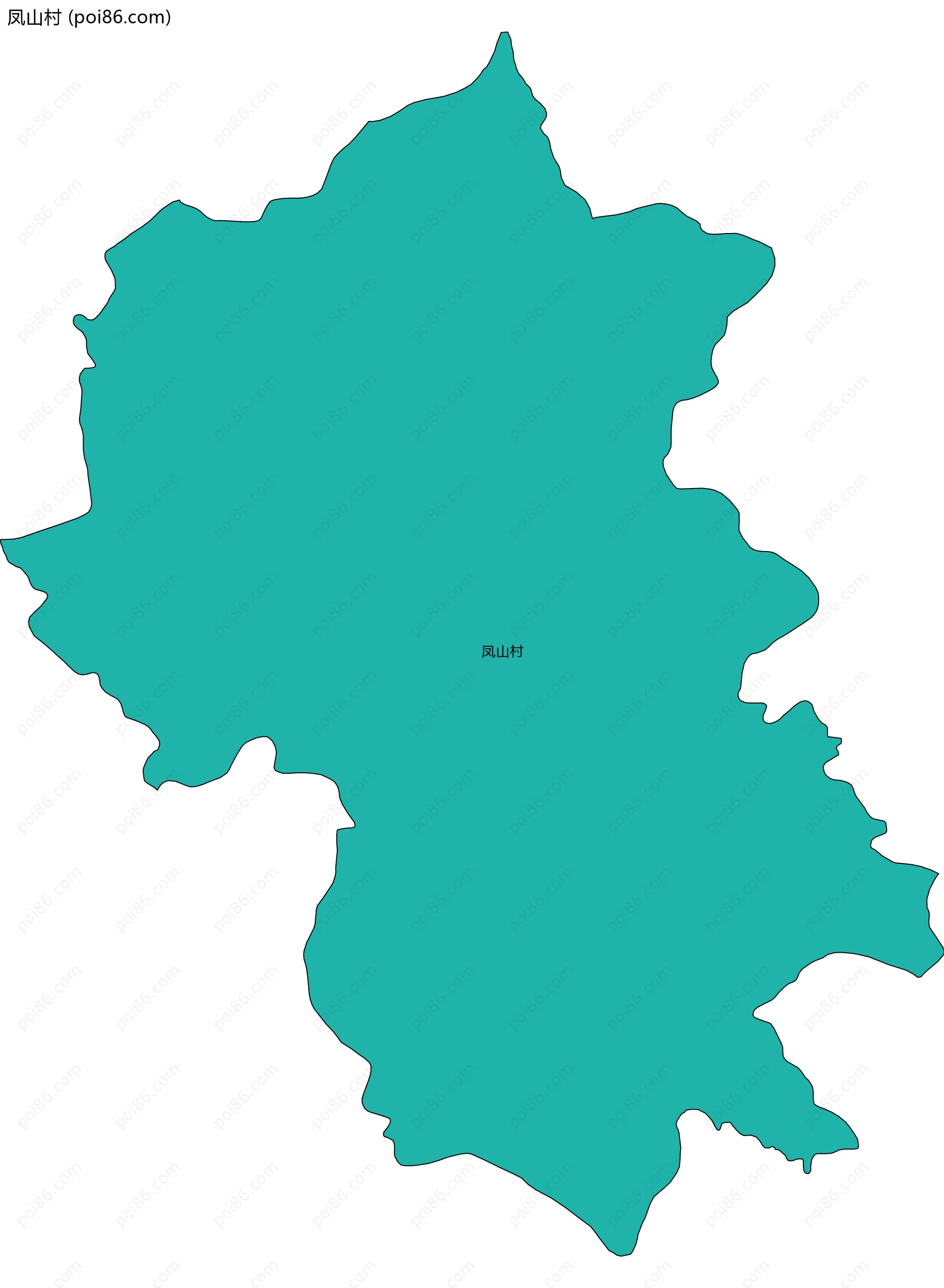 凤山村边界地图