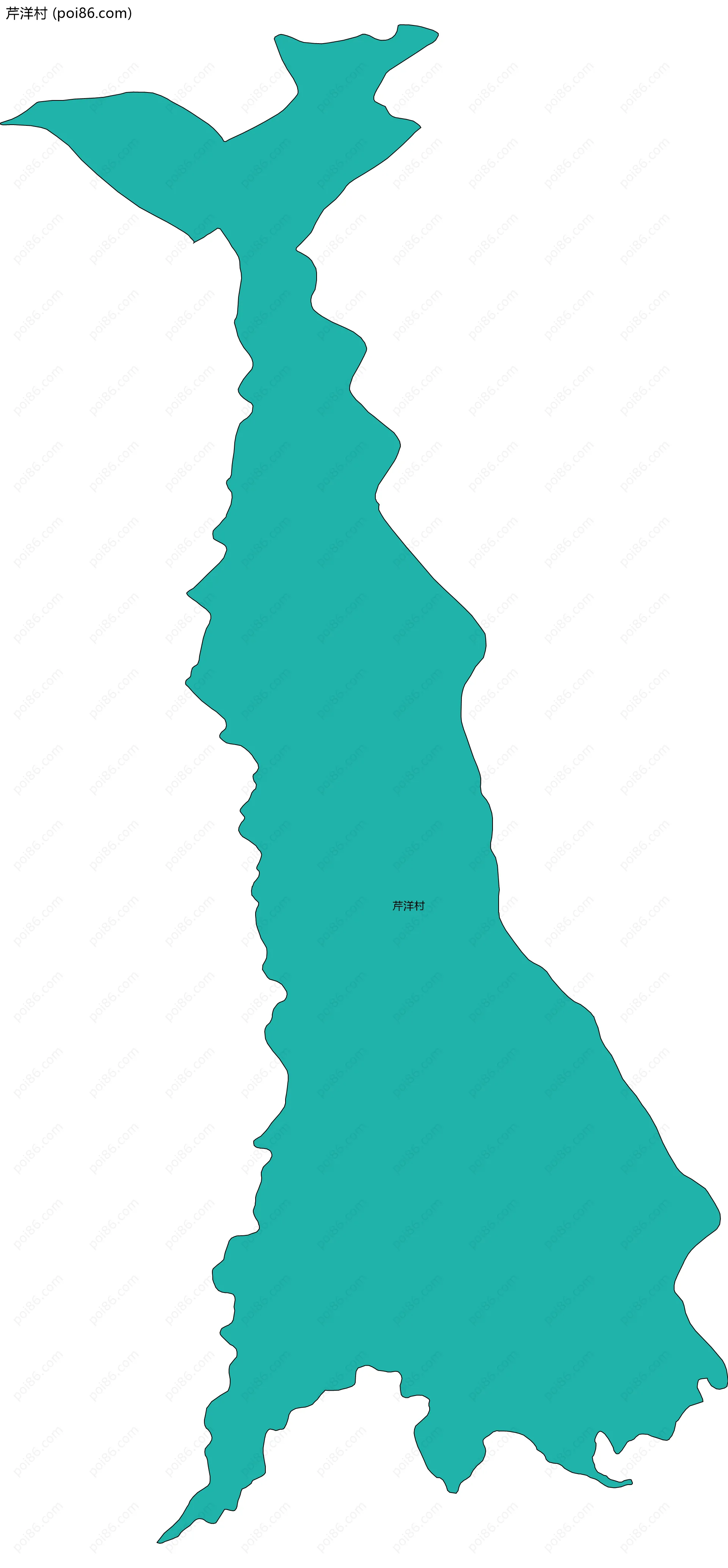 芹洋村边界地图