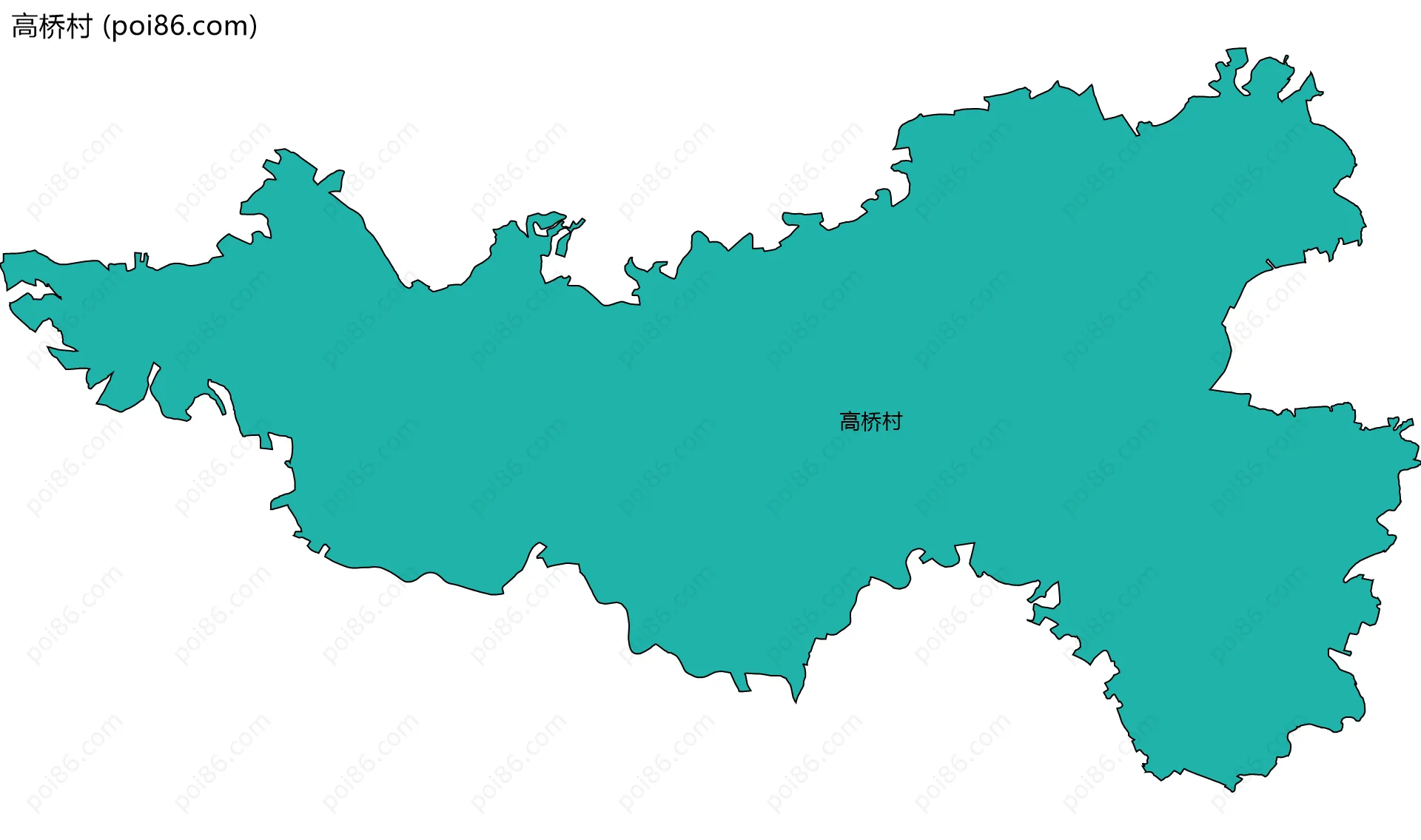 高桥村边界地图