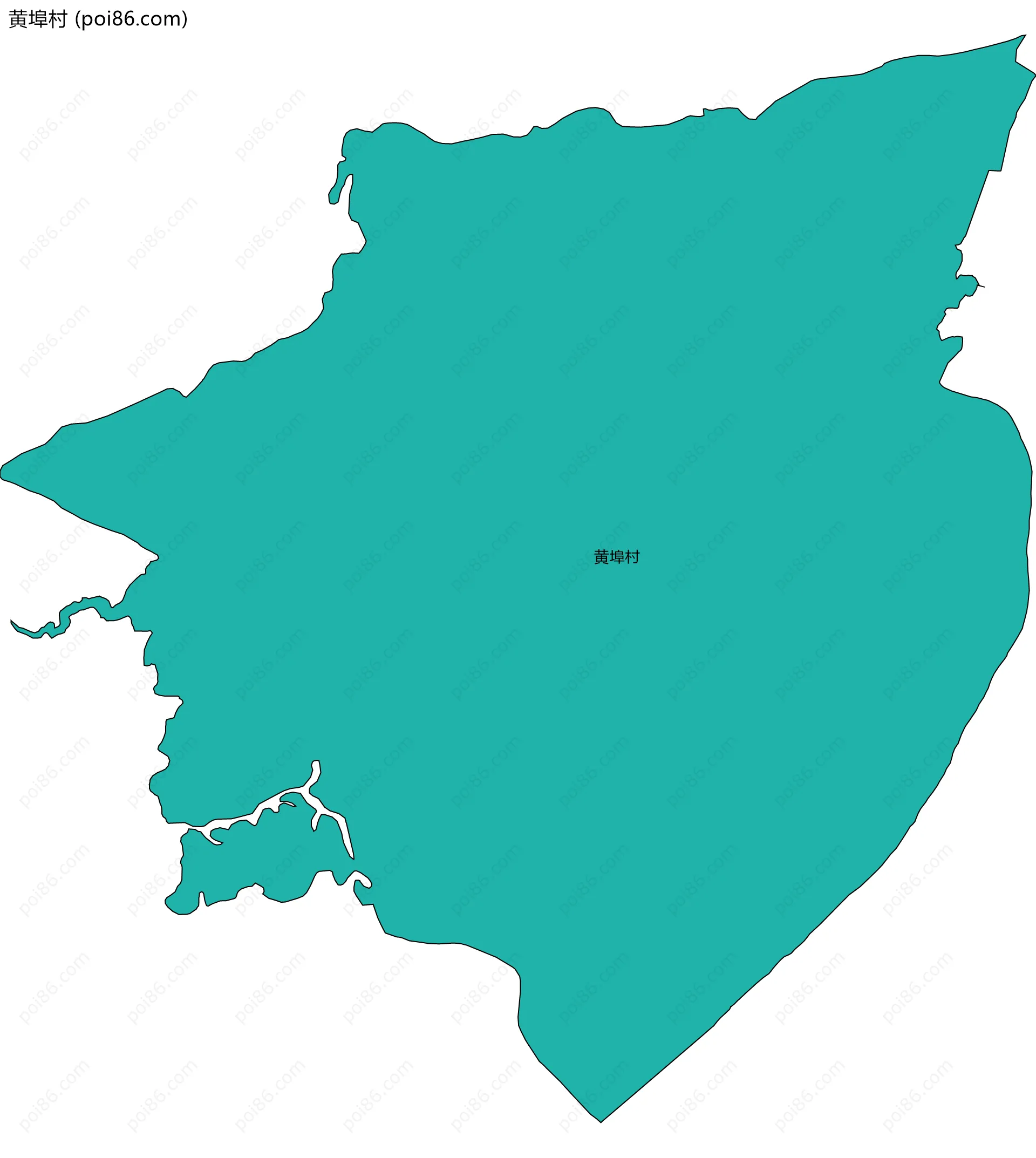 黄埠村边界地图