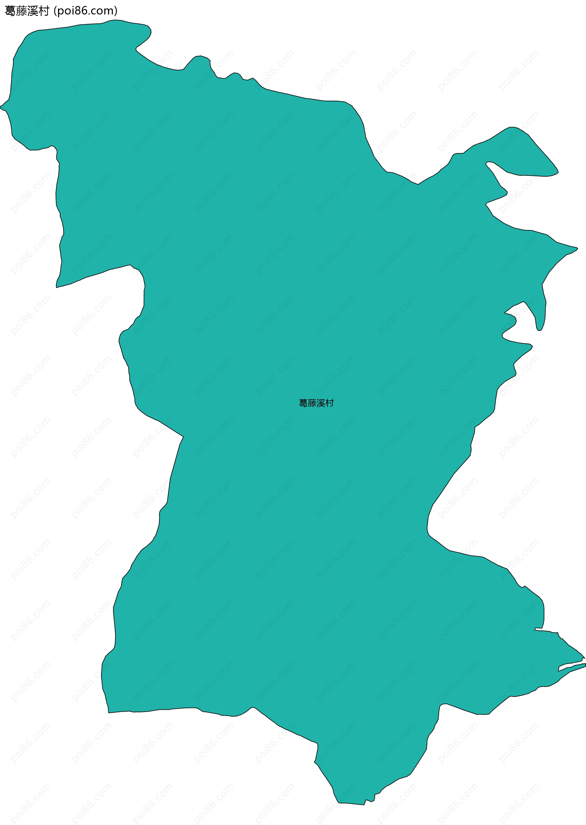 葛藤溪村边界地图