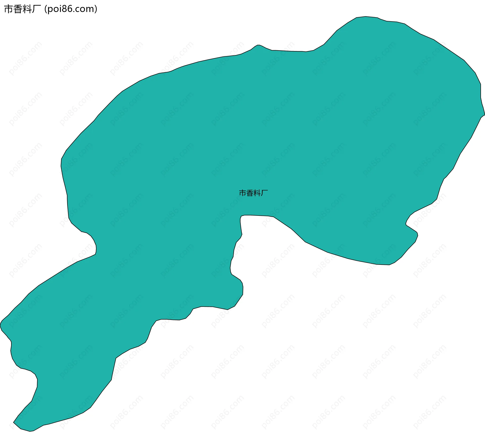 市香料厂边界地图