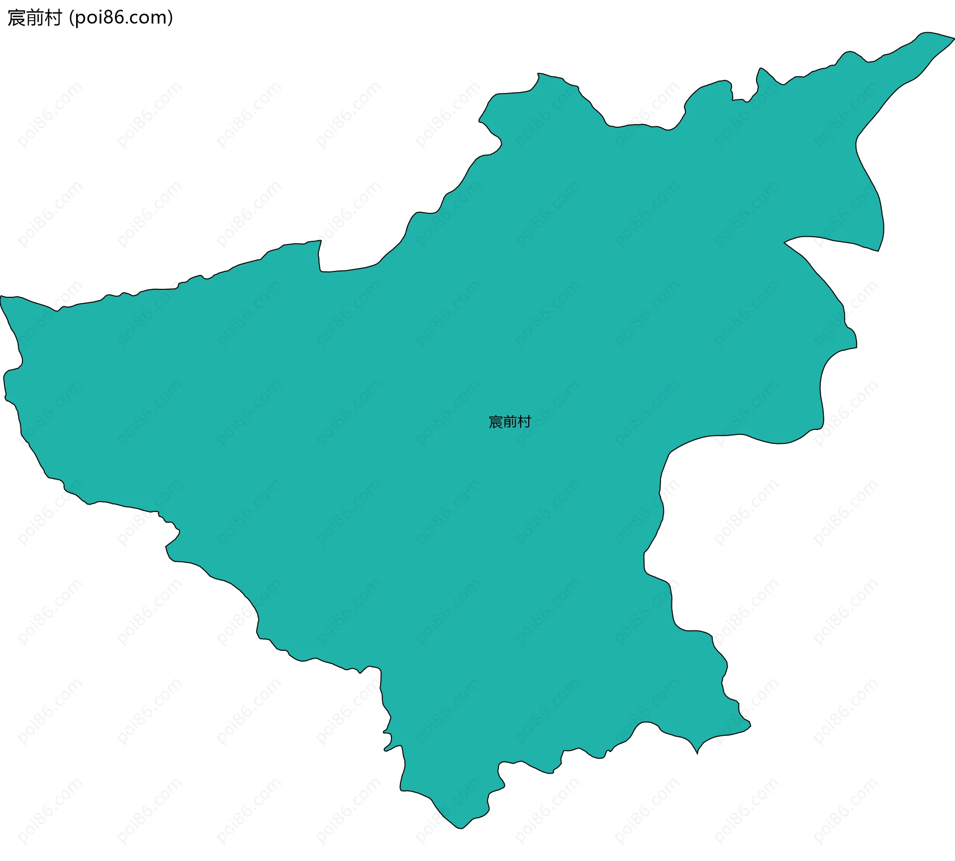 宸前村边界地图