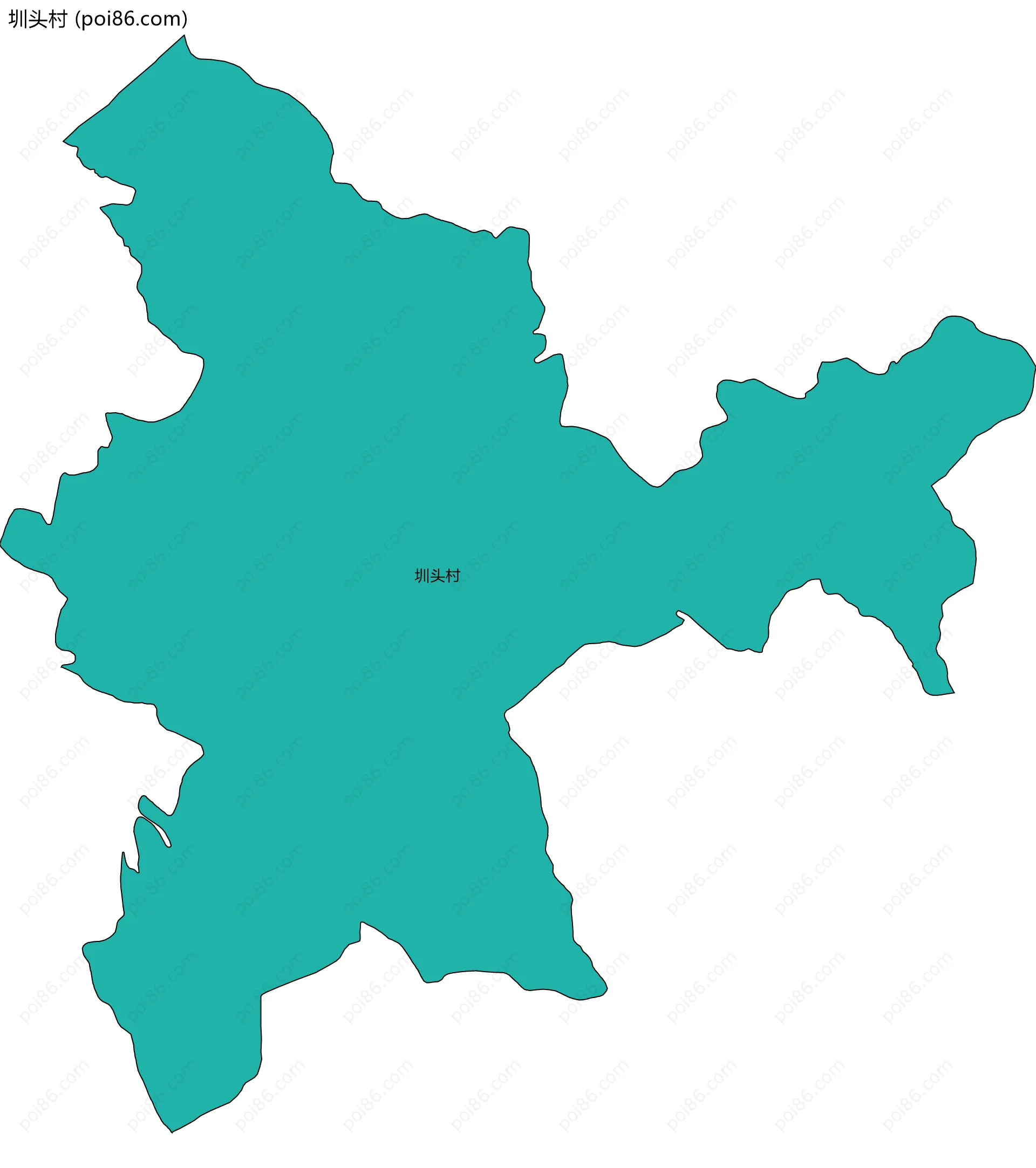 圳头村边界地图