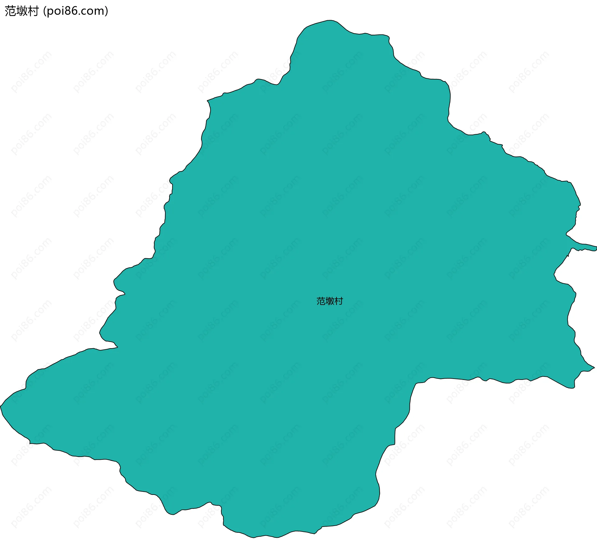 范墩村边界地图