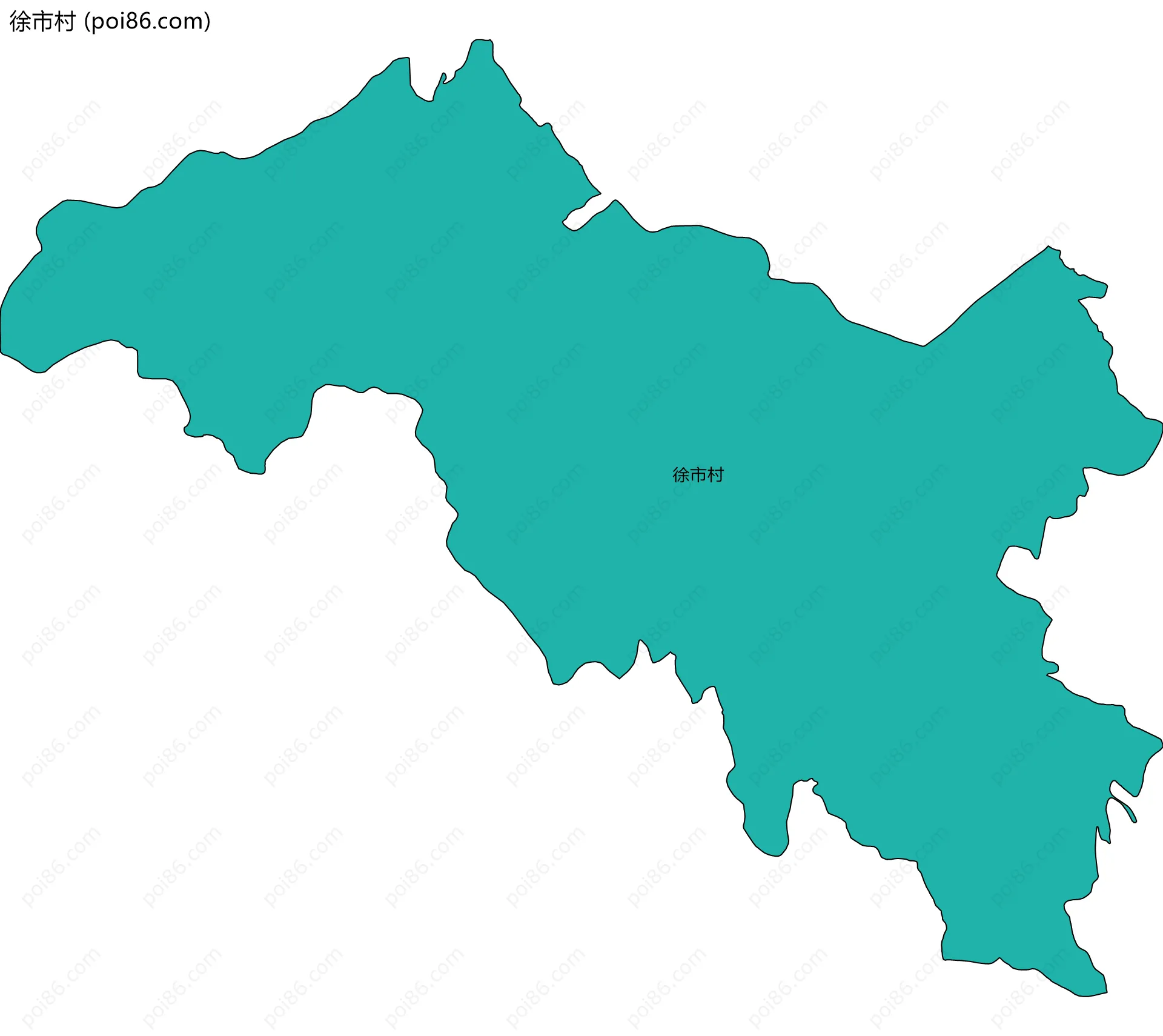 徐市村边界地图