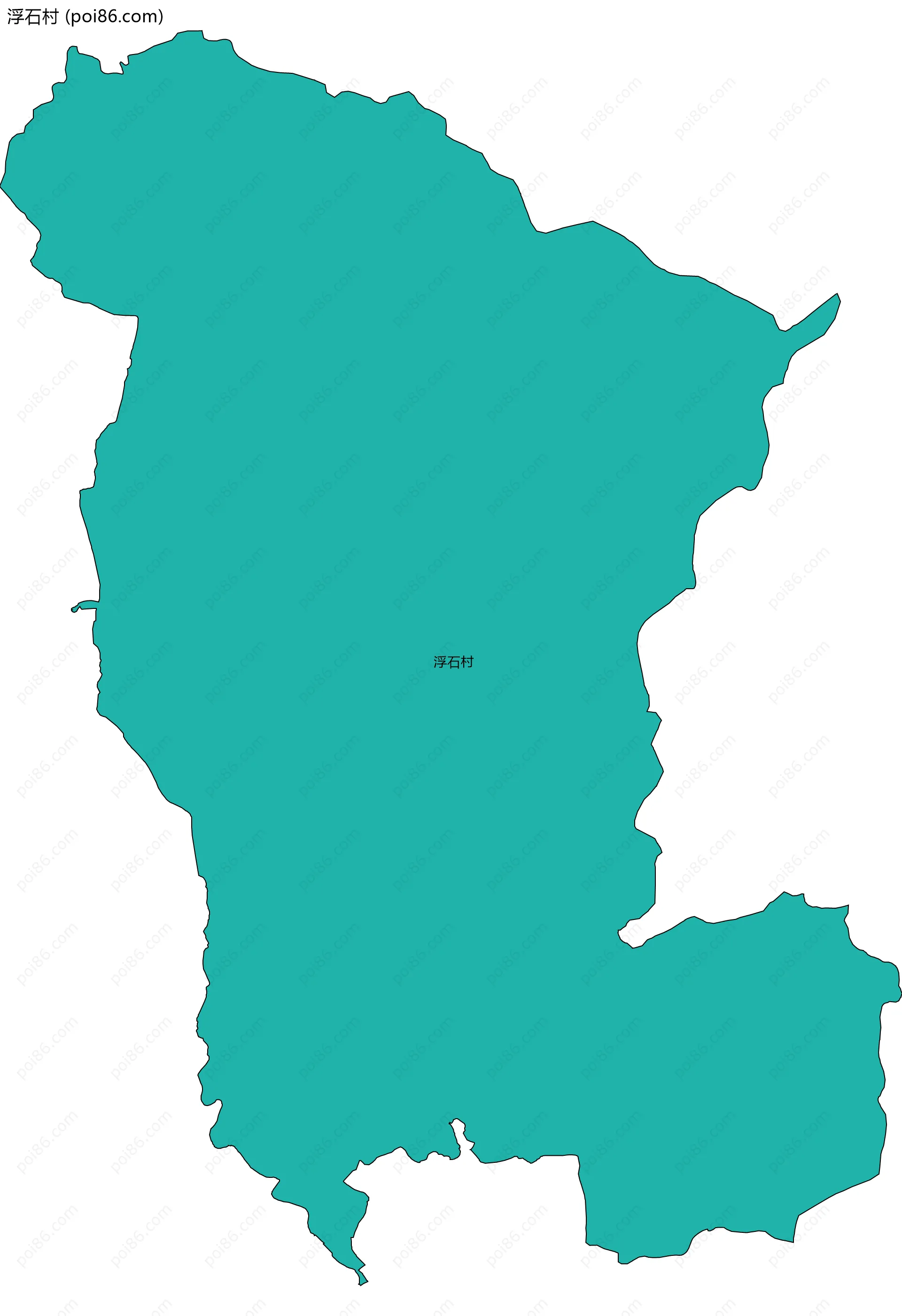 浮石村边界地图