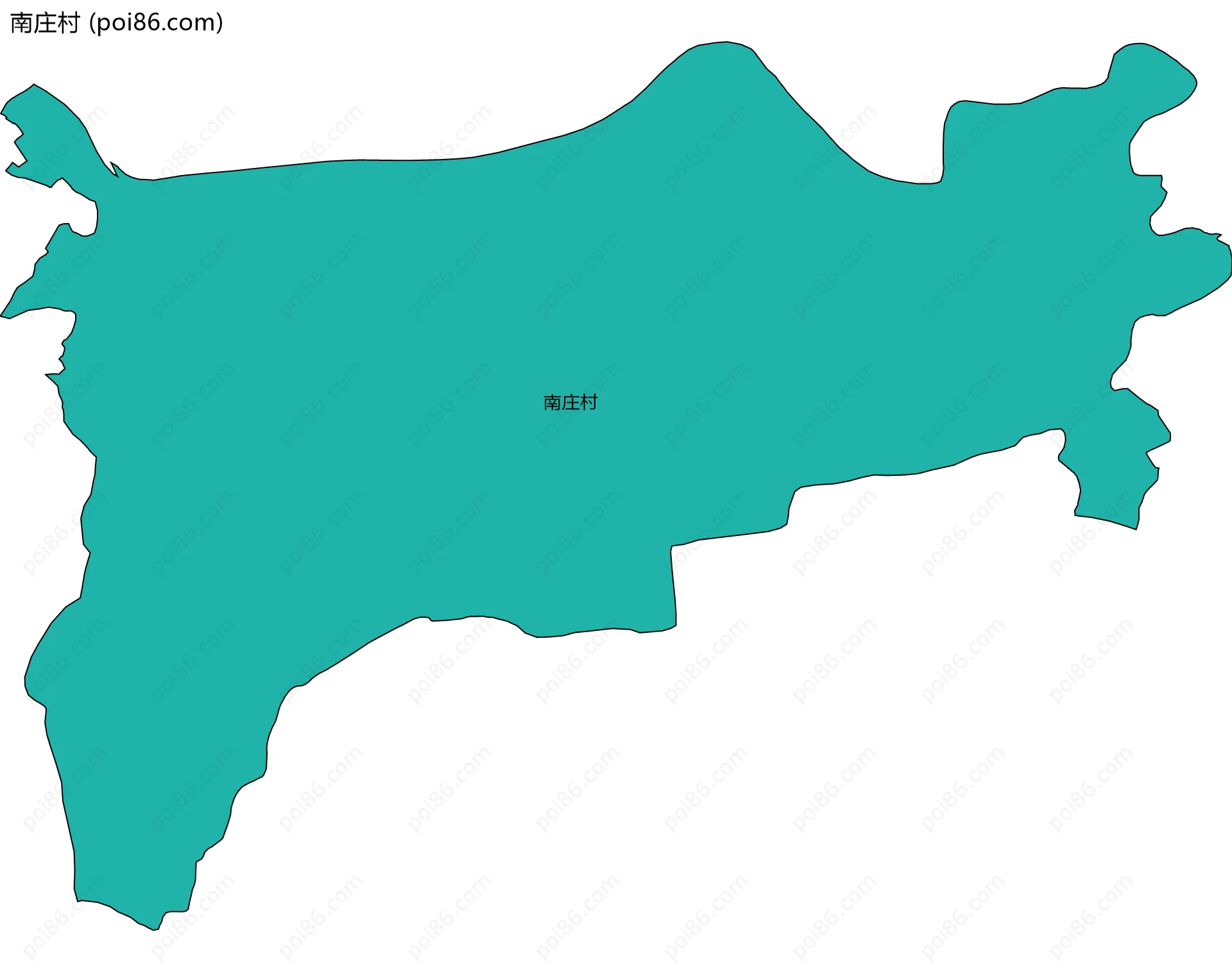 南庄村边界地图