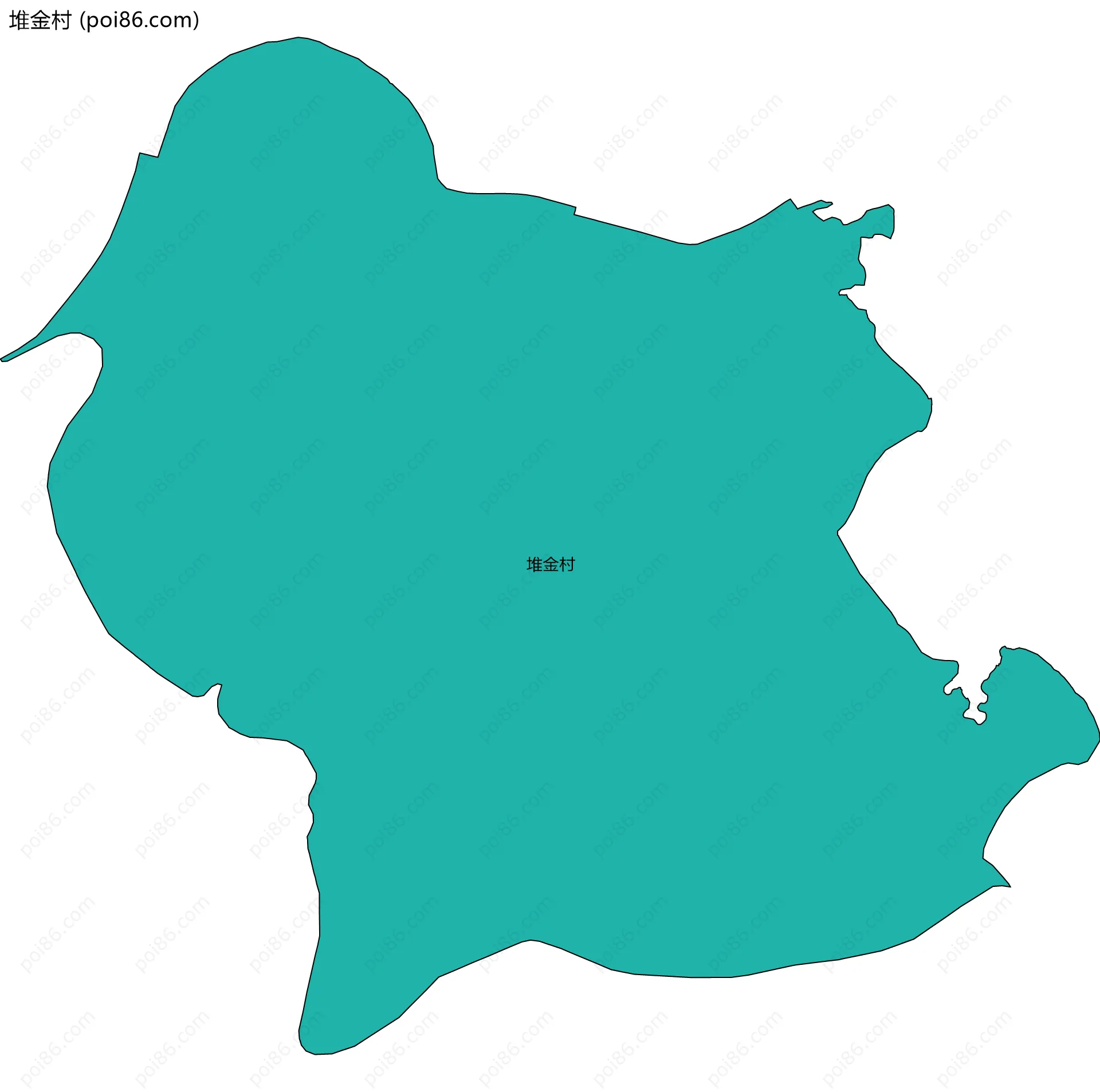 堆金村边界地图