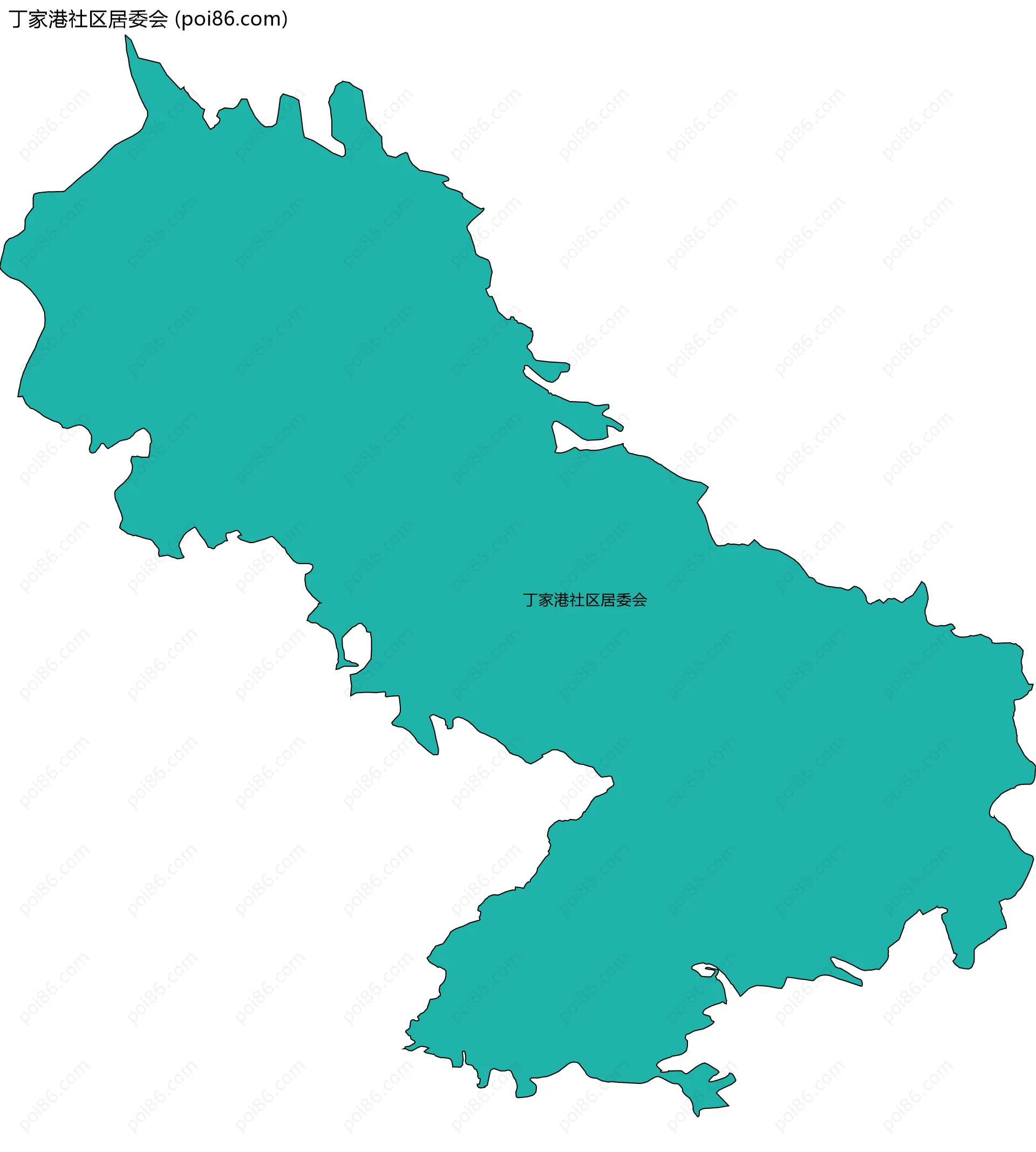丁家港社区居委会边界地图