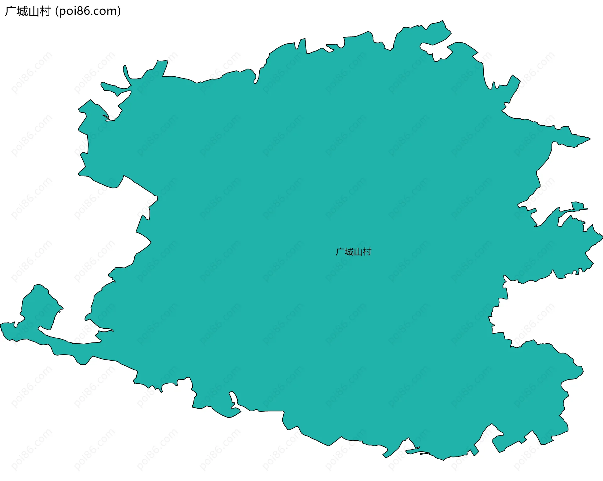 广城山村边界地图