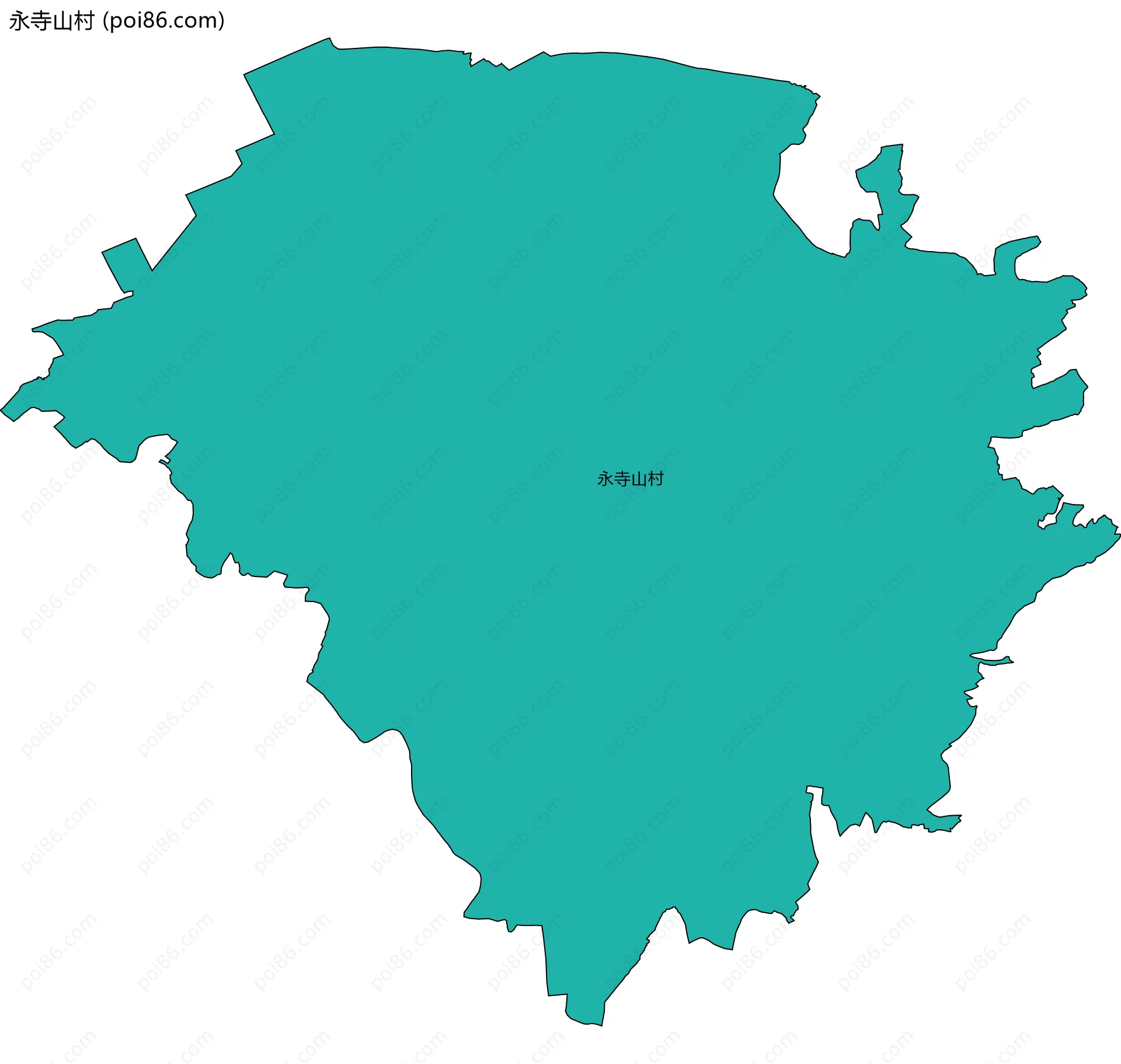 永寺山村边界地图