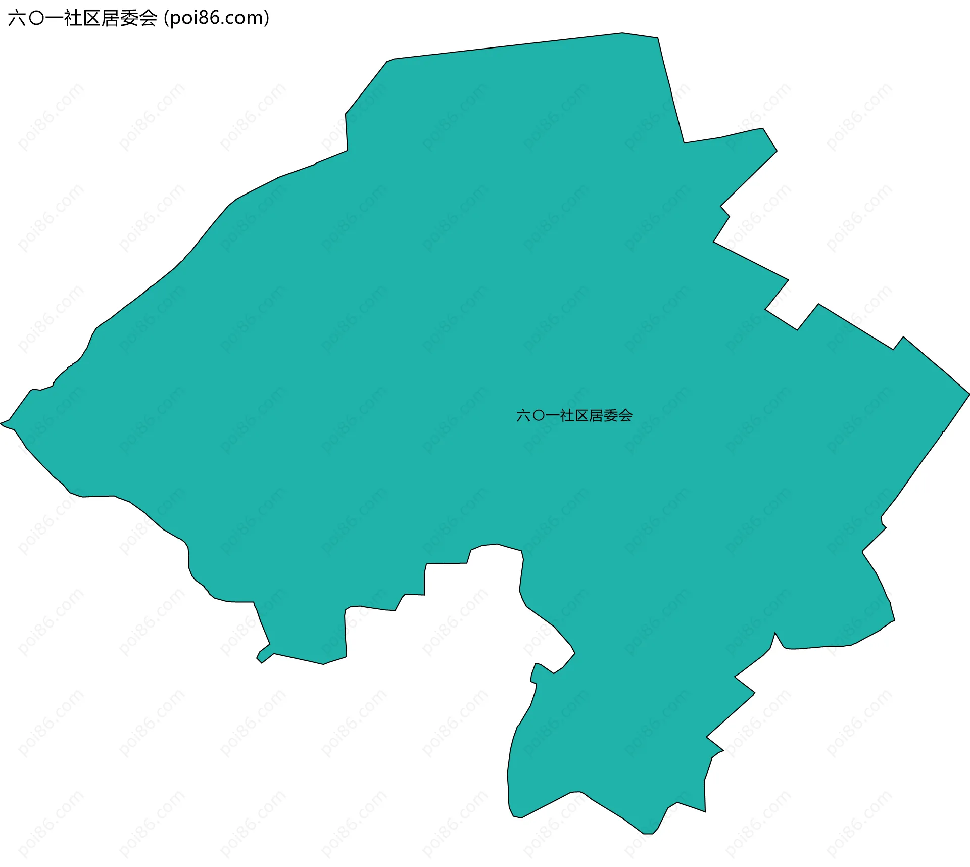 六〇一社区居委会边界地图