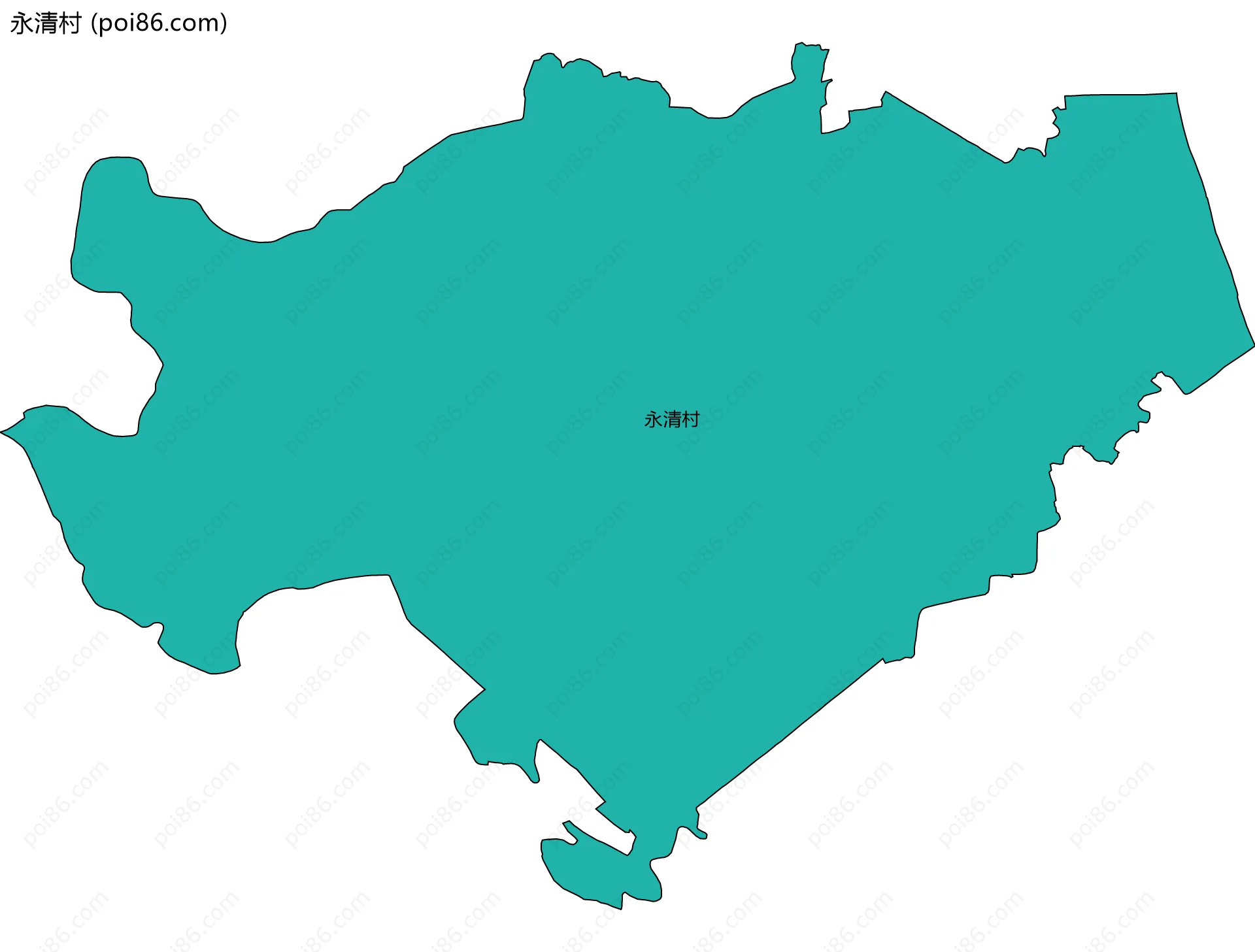 永清村边界地图