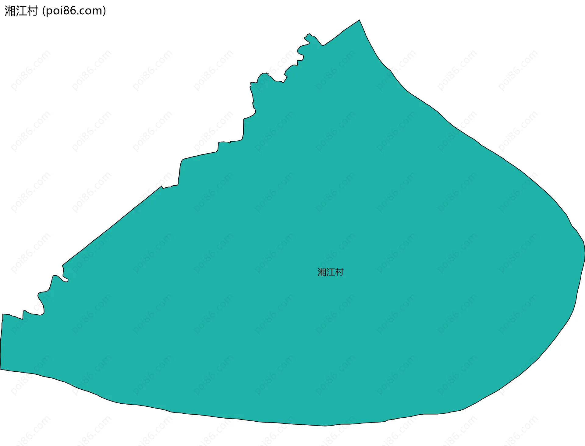 湘江村边界地图