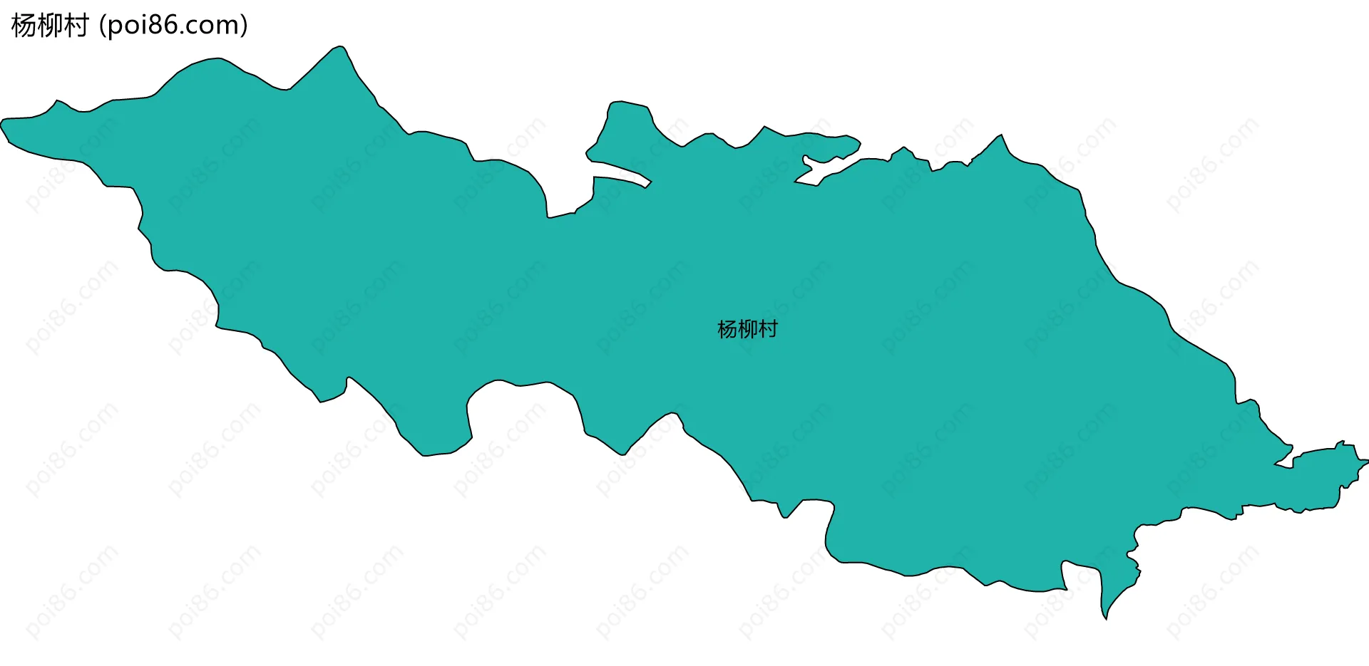杨柳村边界地图