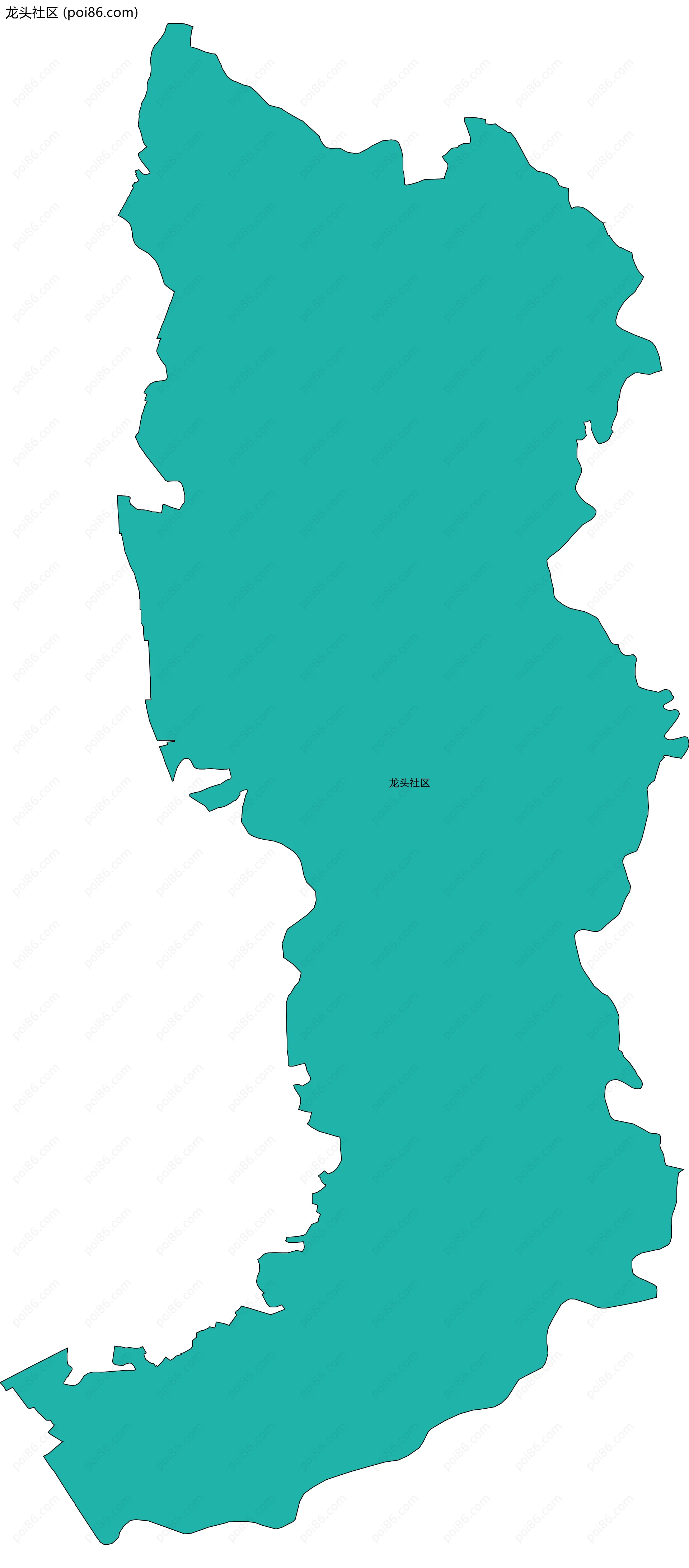 龙头社区边界地图