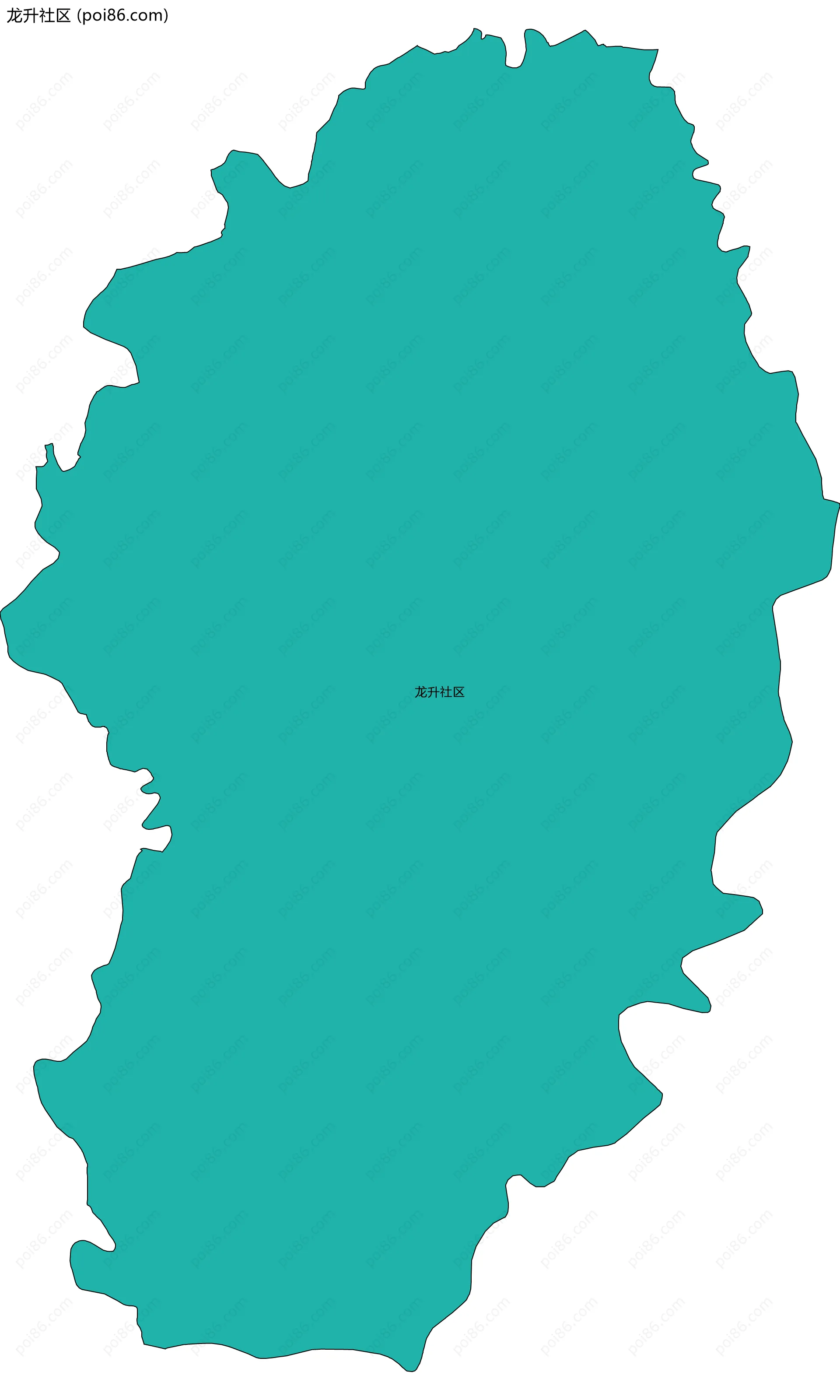 龙升社区边界地图