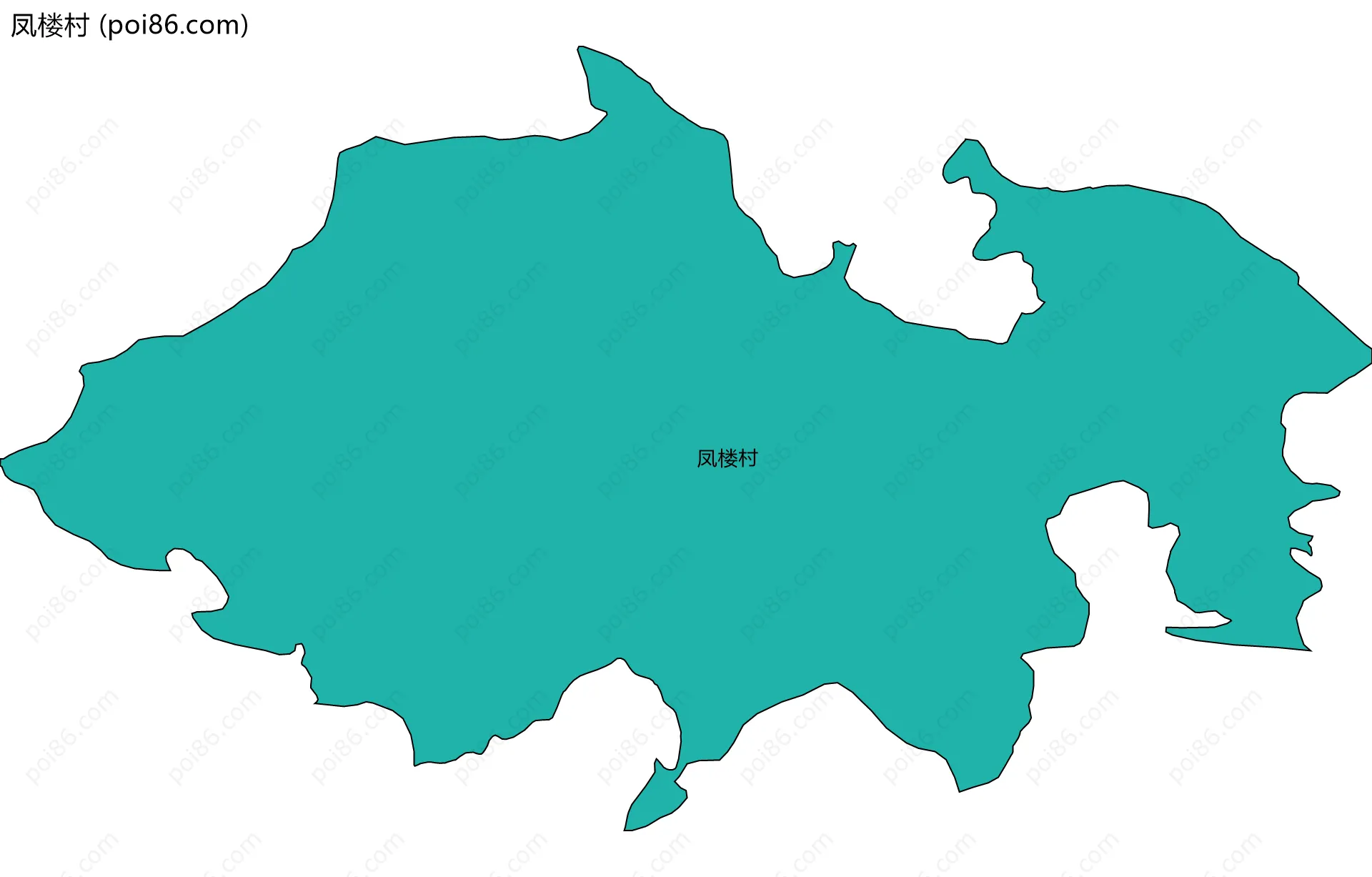 凤楼村边界地图
