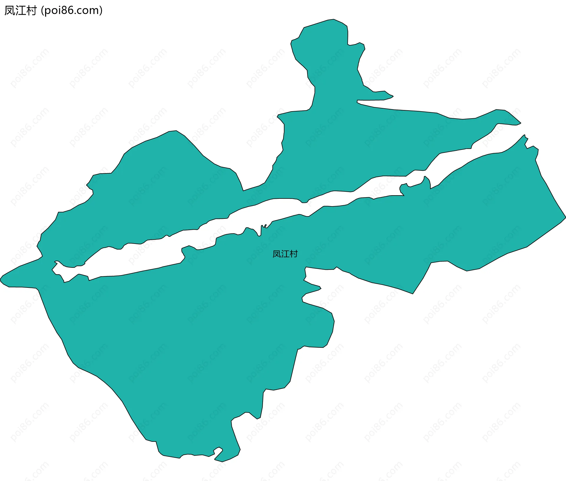 凤江村边界地图