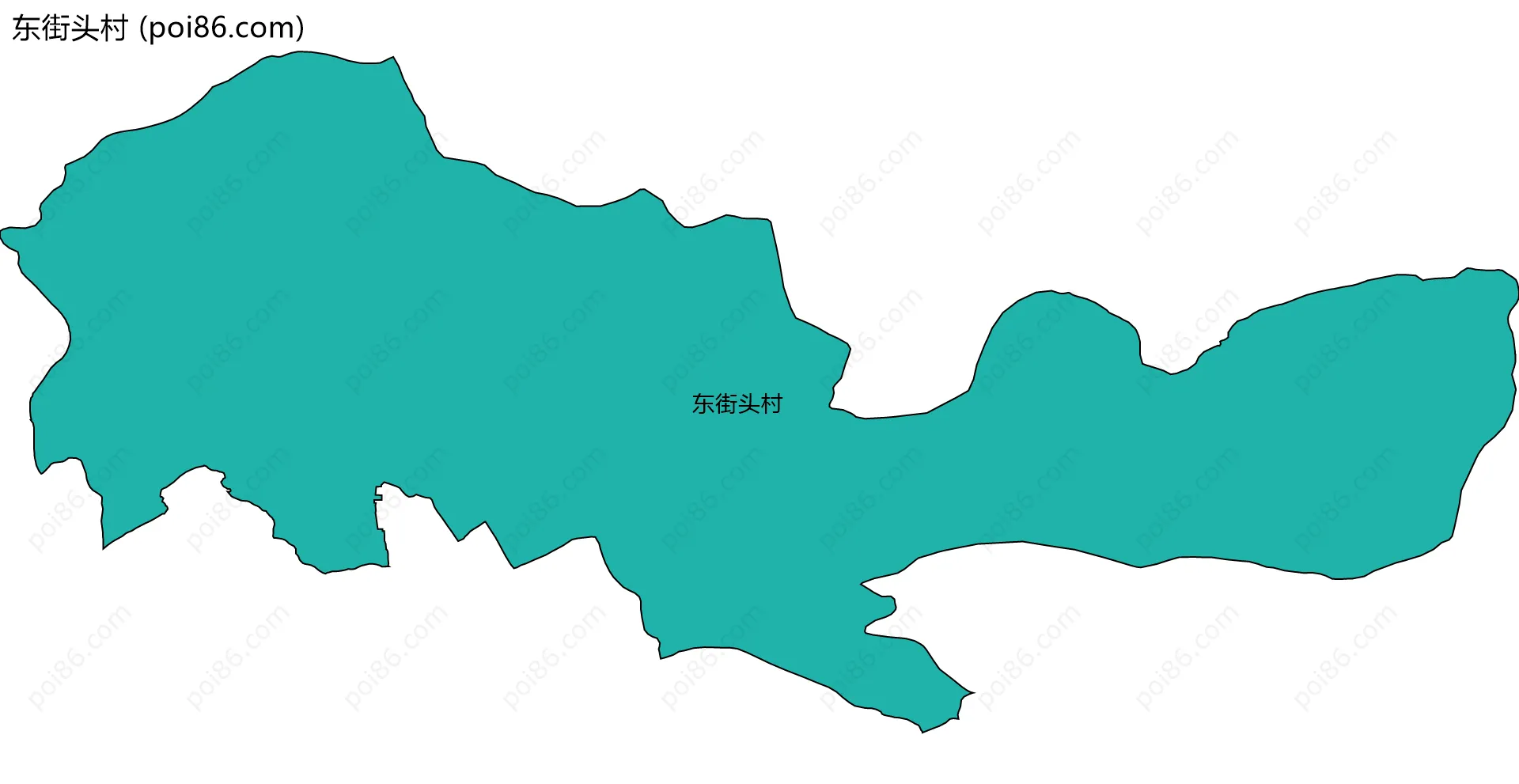 东街头村边界地图