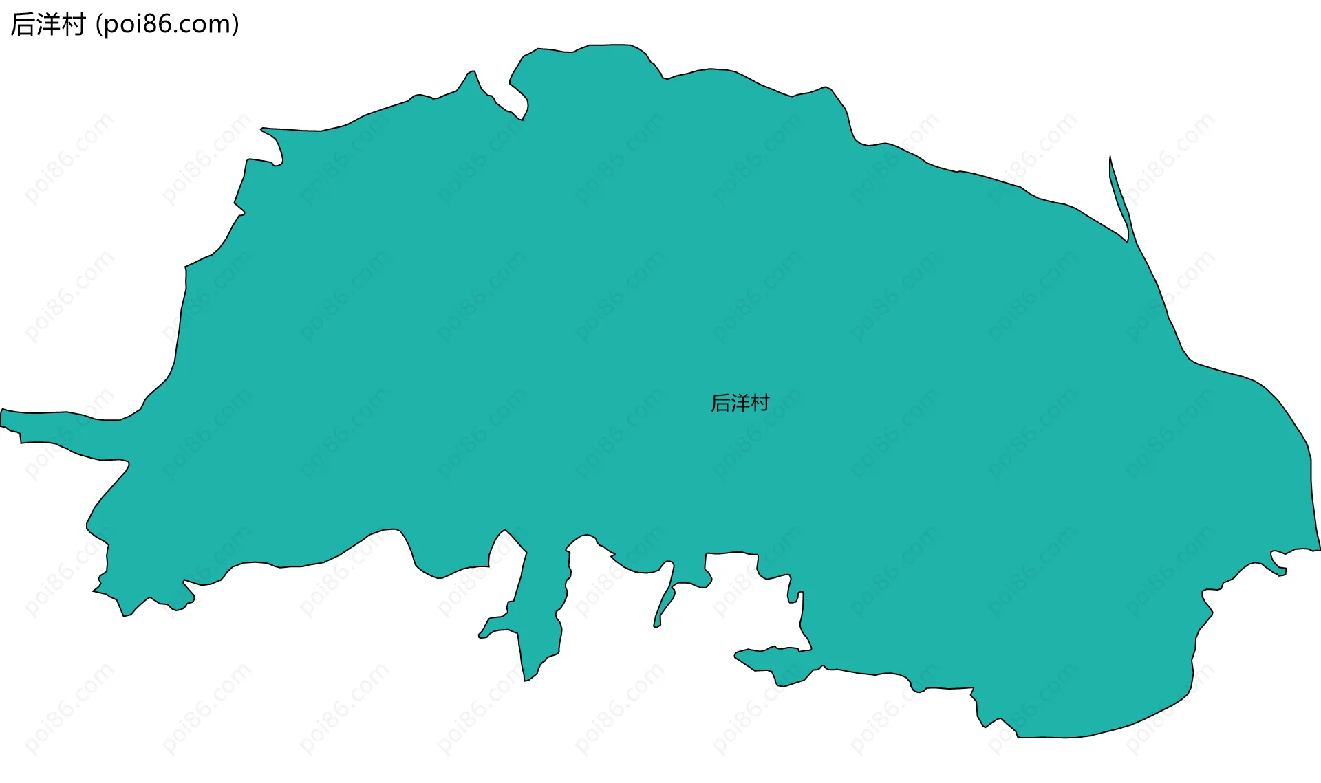 后洋村边界地图