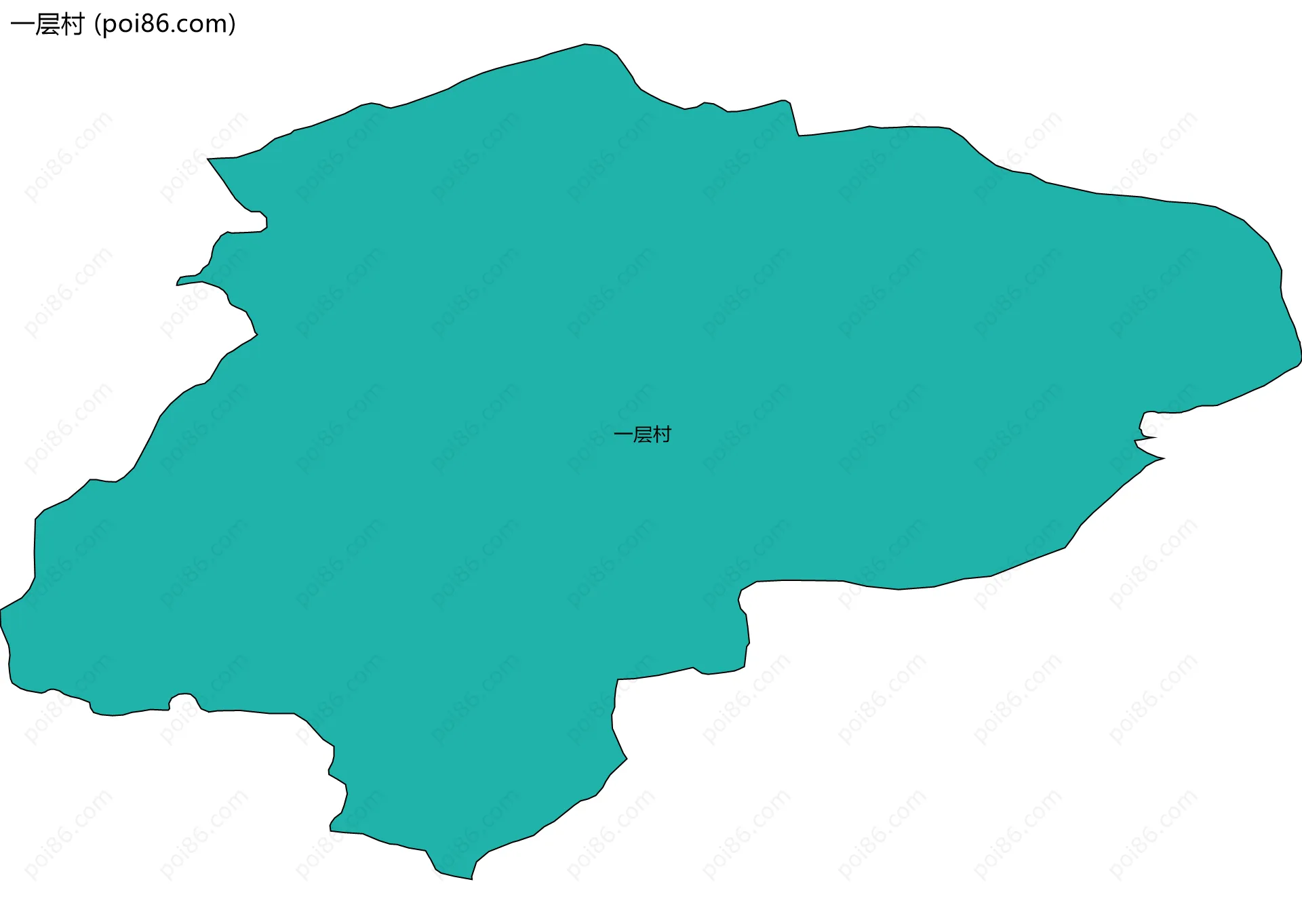 一层村边界地图