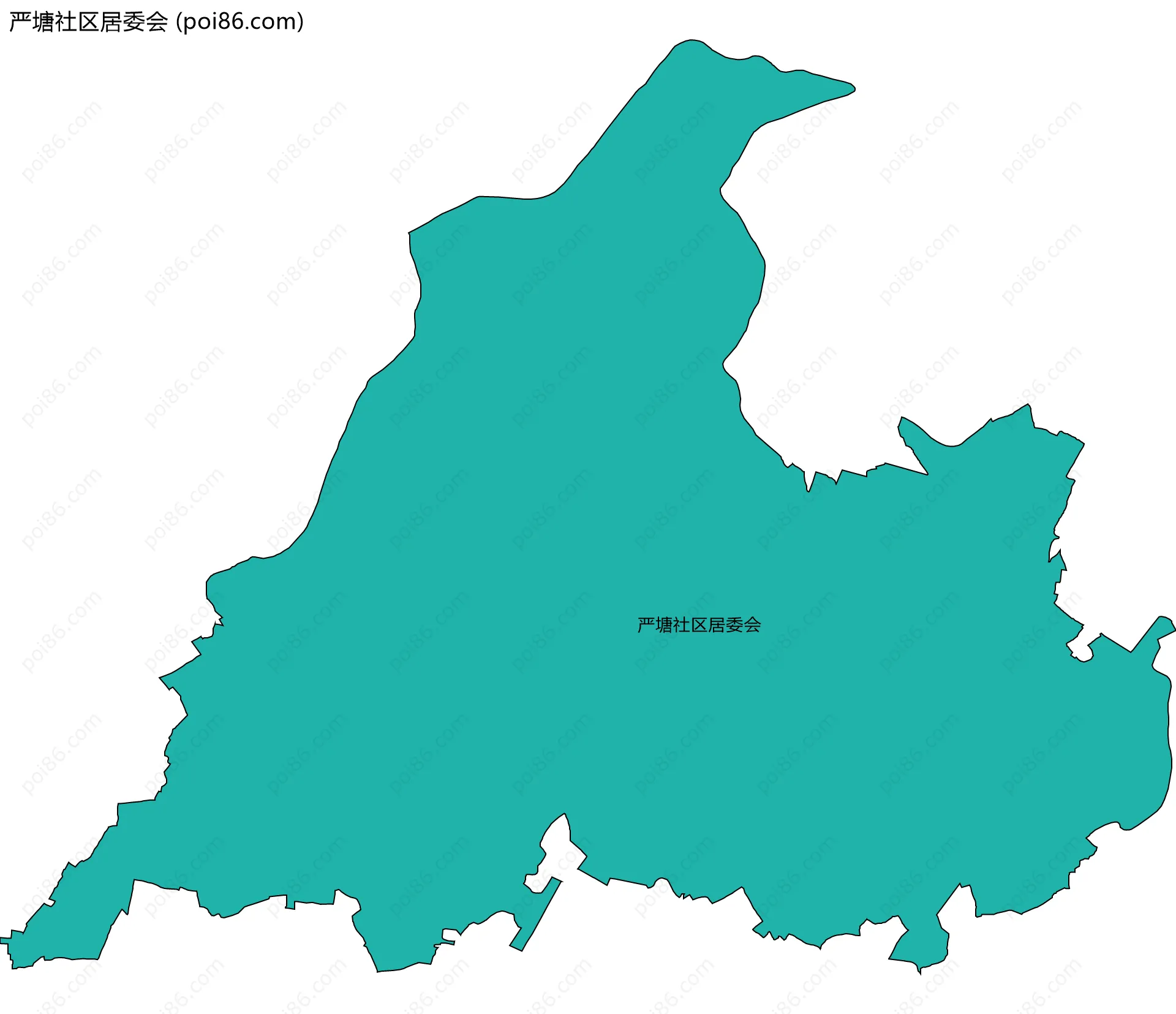 严塘社区居委会边界地图