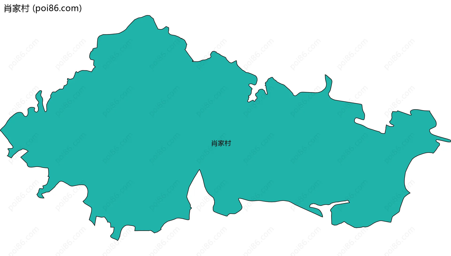 肖家村边界地图