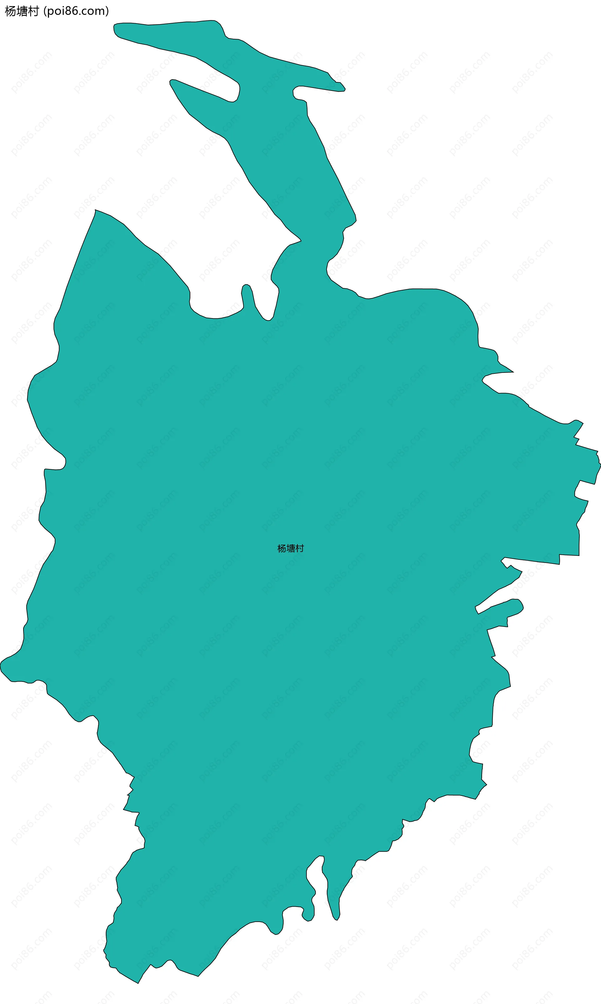 杨塘村边界地图