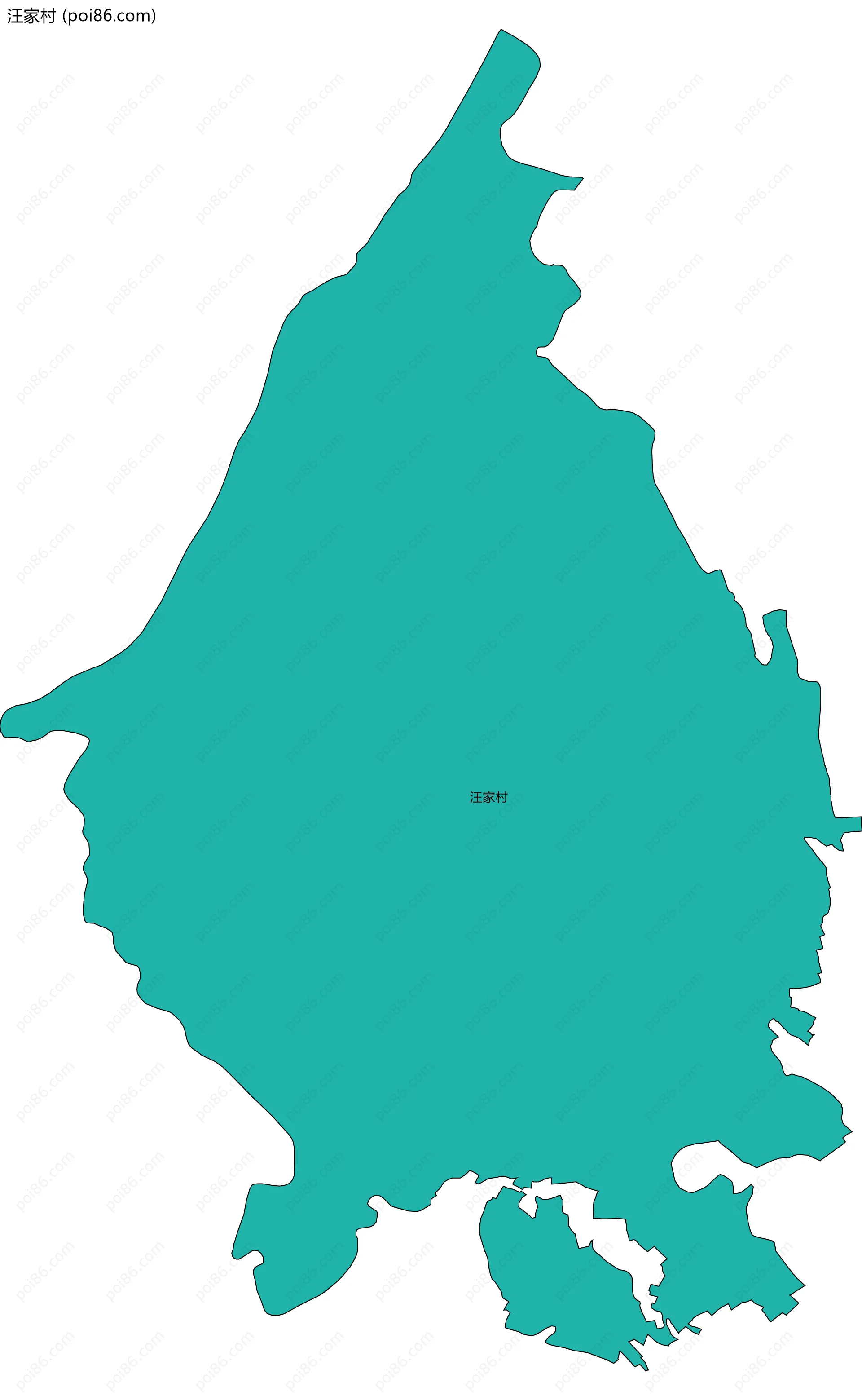 汪家村边界地图