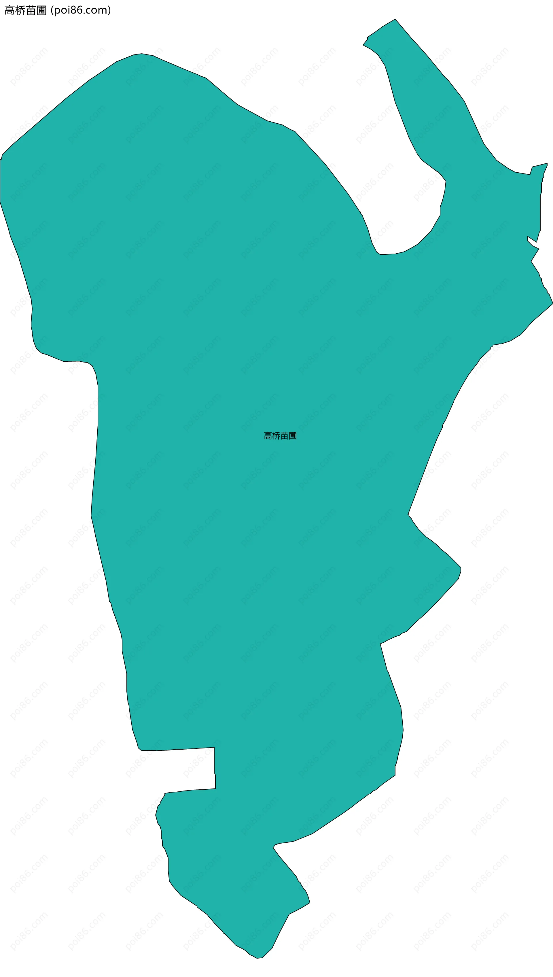 高桥苗圃边界地图