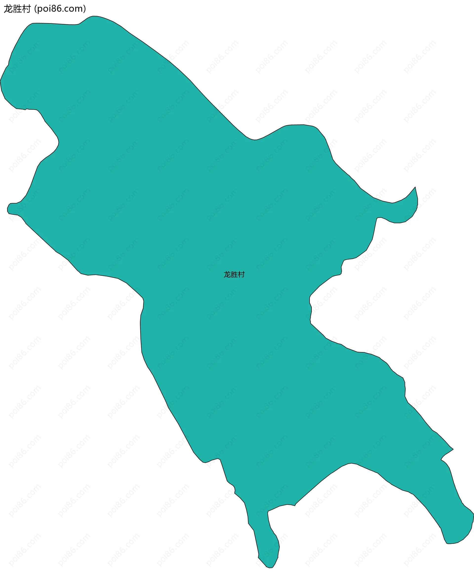 龙胜村边界地图