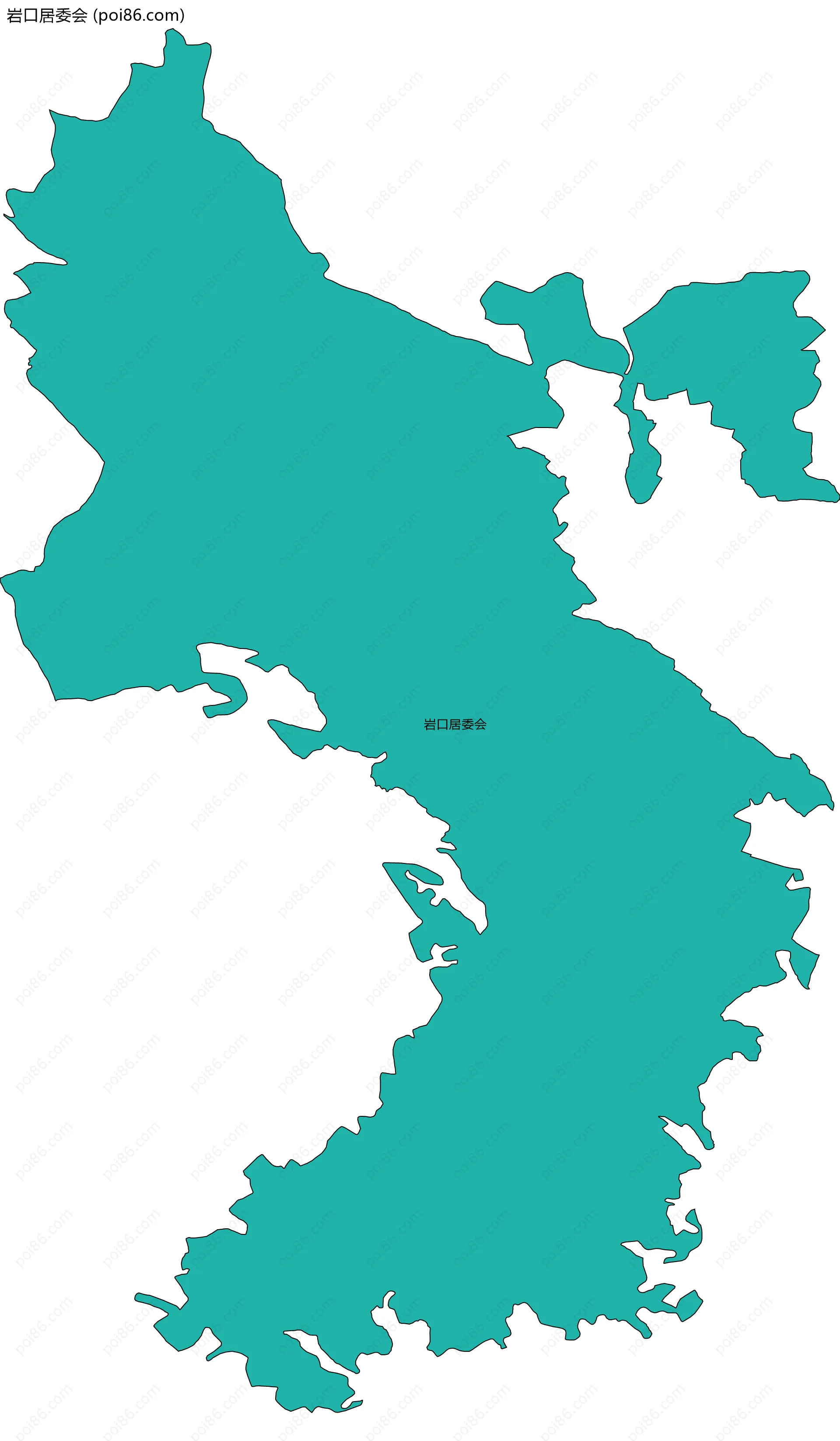岩口居委会边界地图