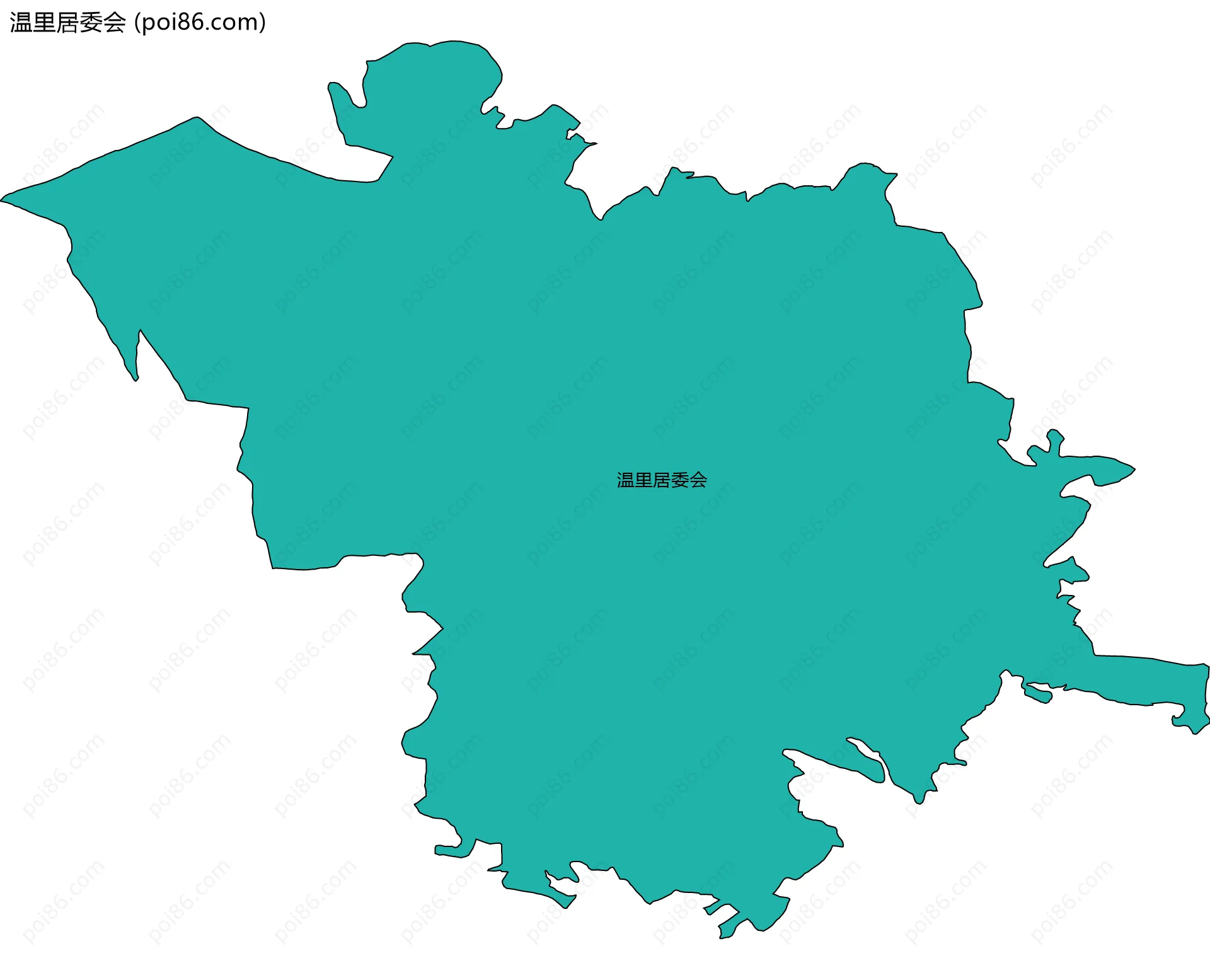 温里居委会边界地图