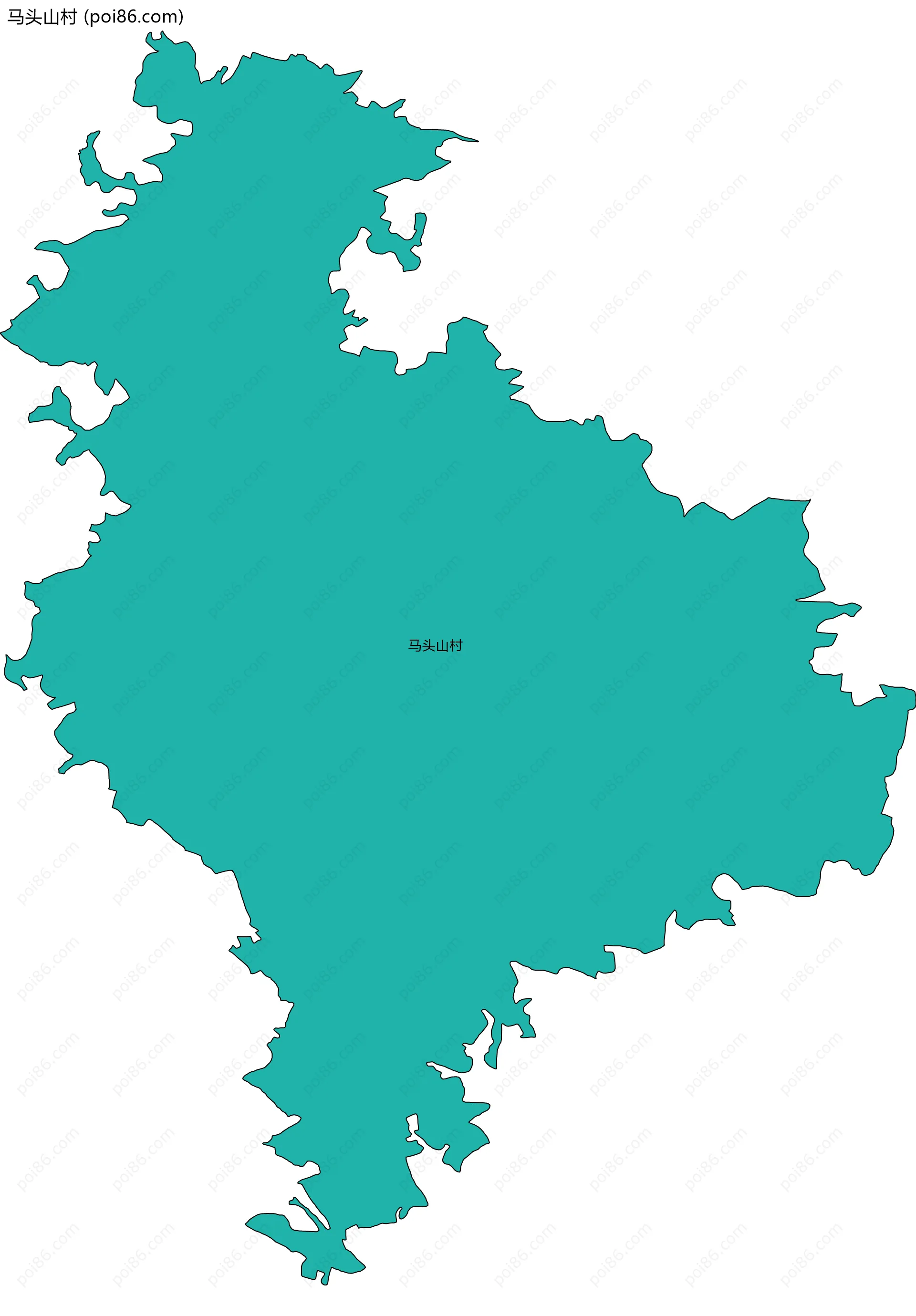 马头山村边界地图