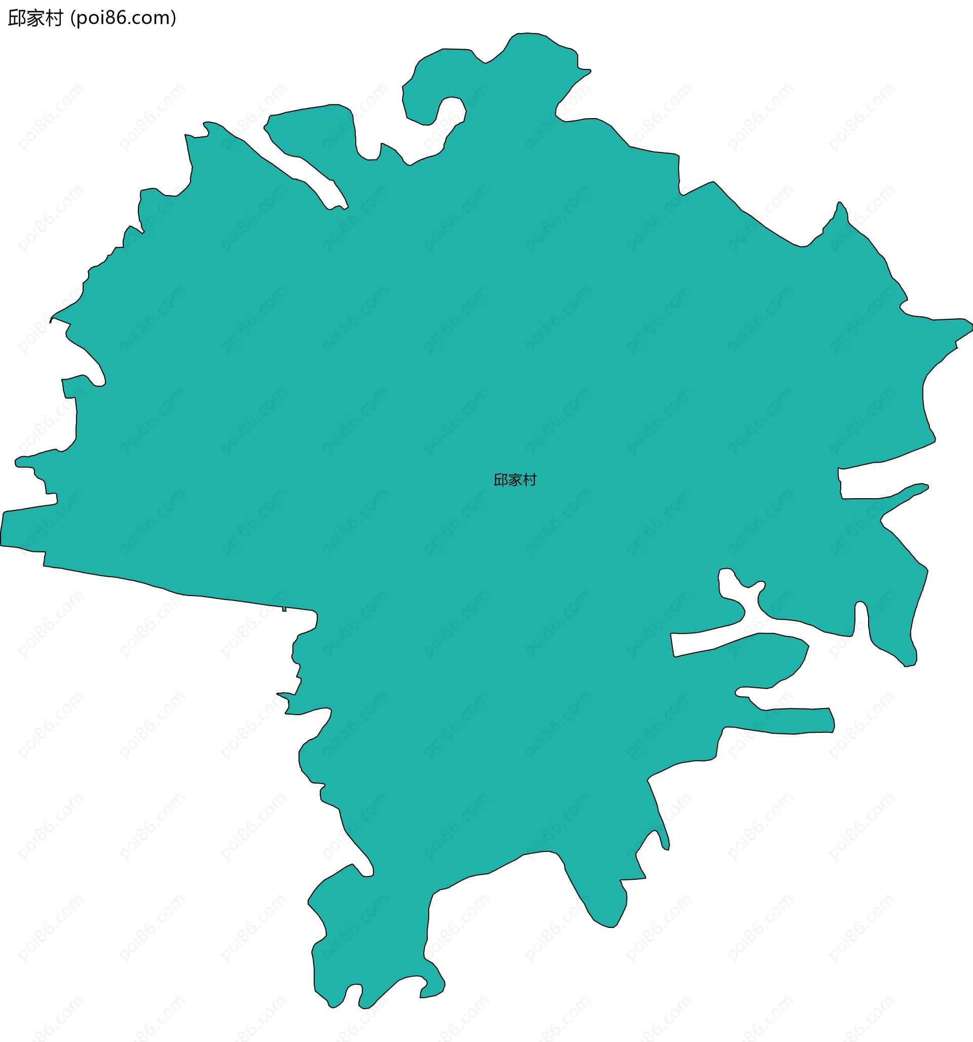 邱家村边界地图