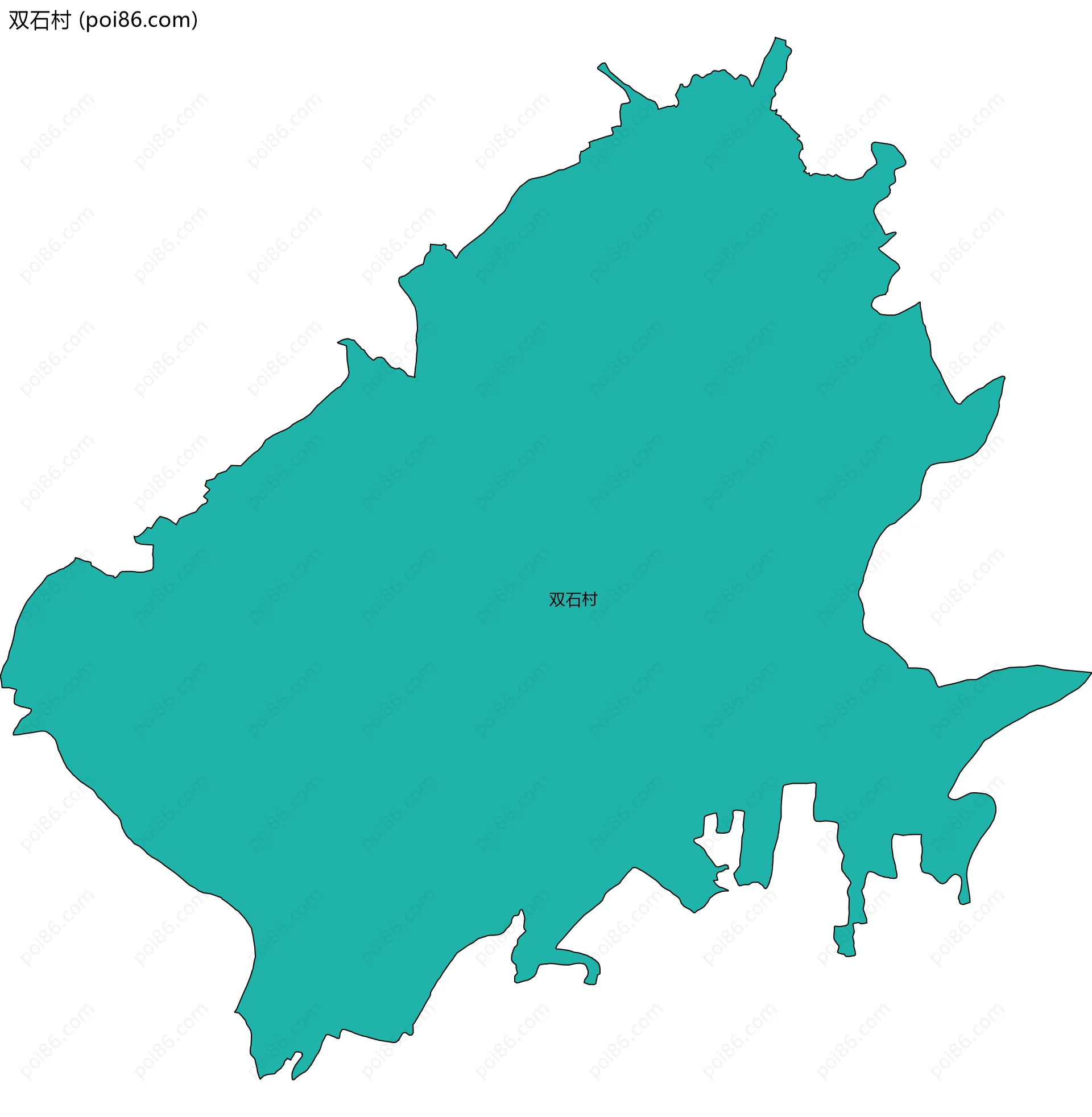 双石村边界地图